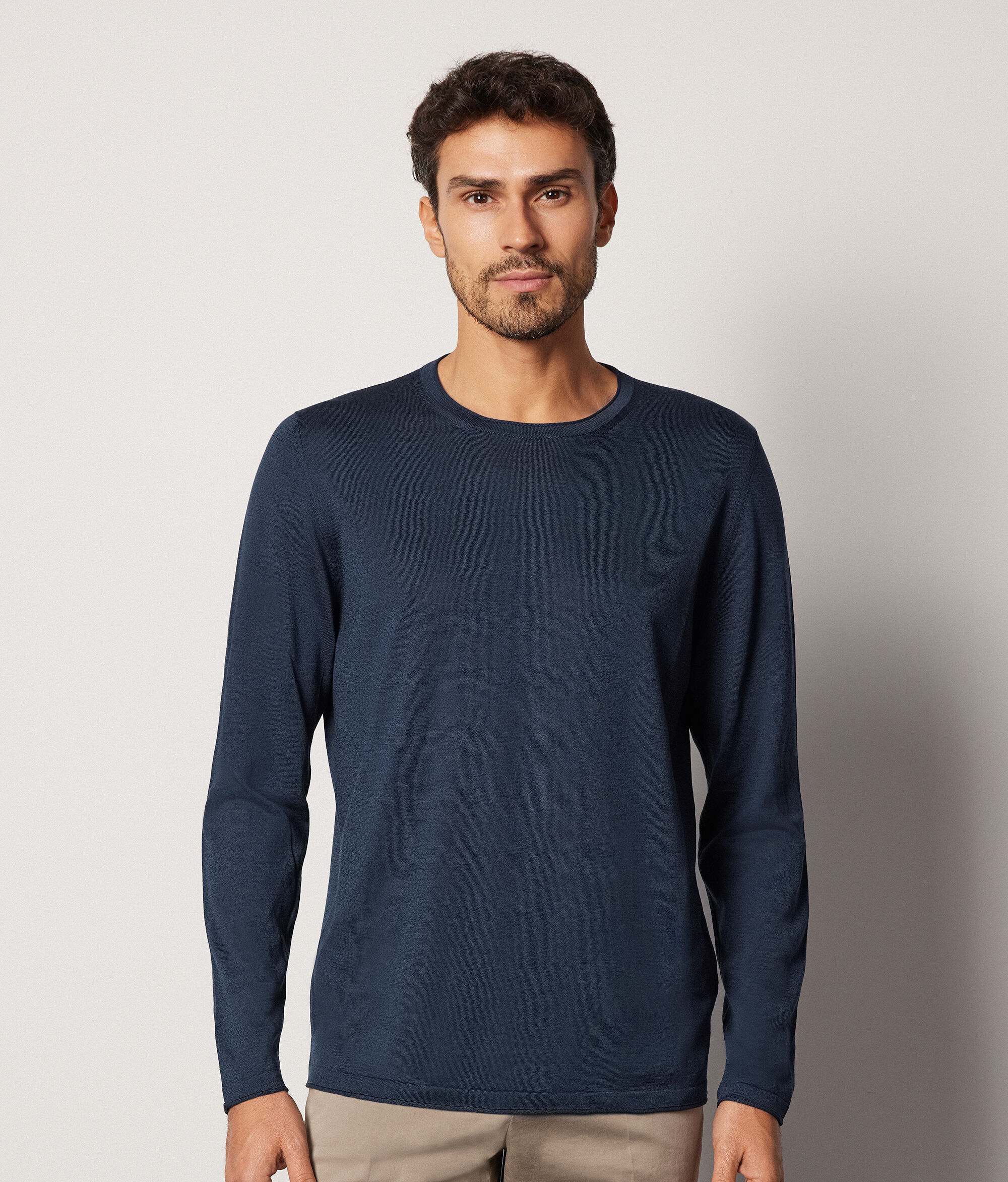Maglia Girocollo in Seta e Cotone