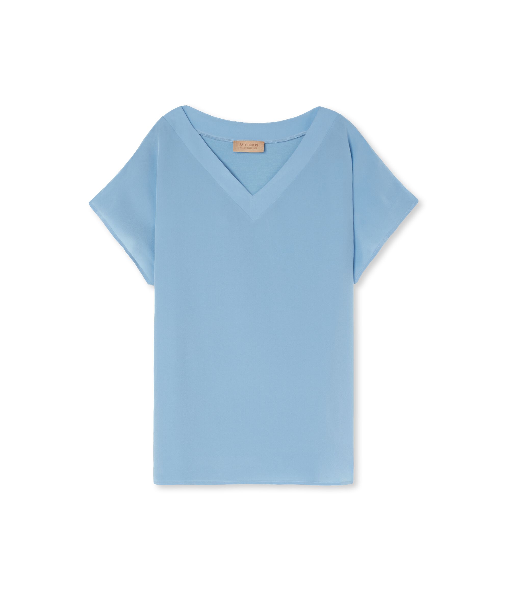 T-Shirt Seta Scollo V Kimono