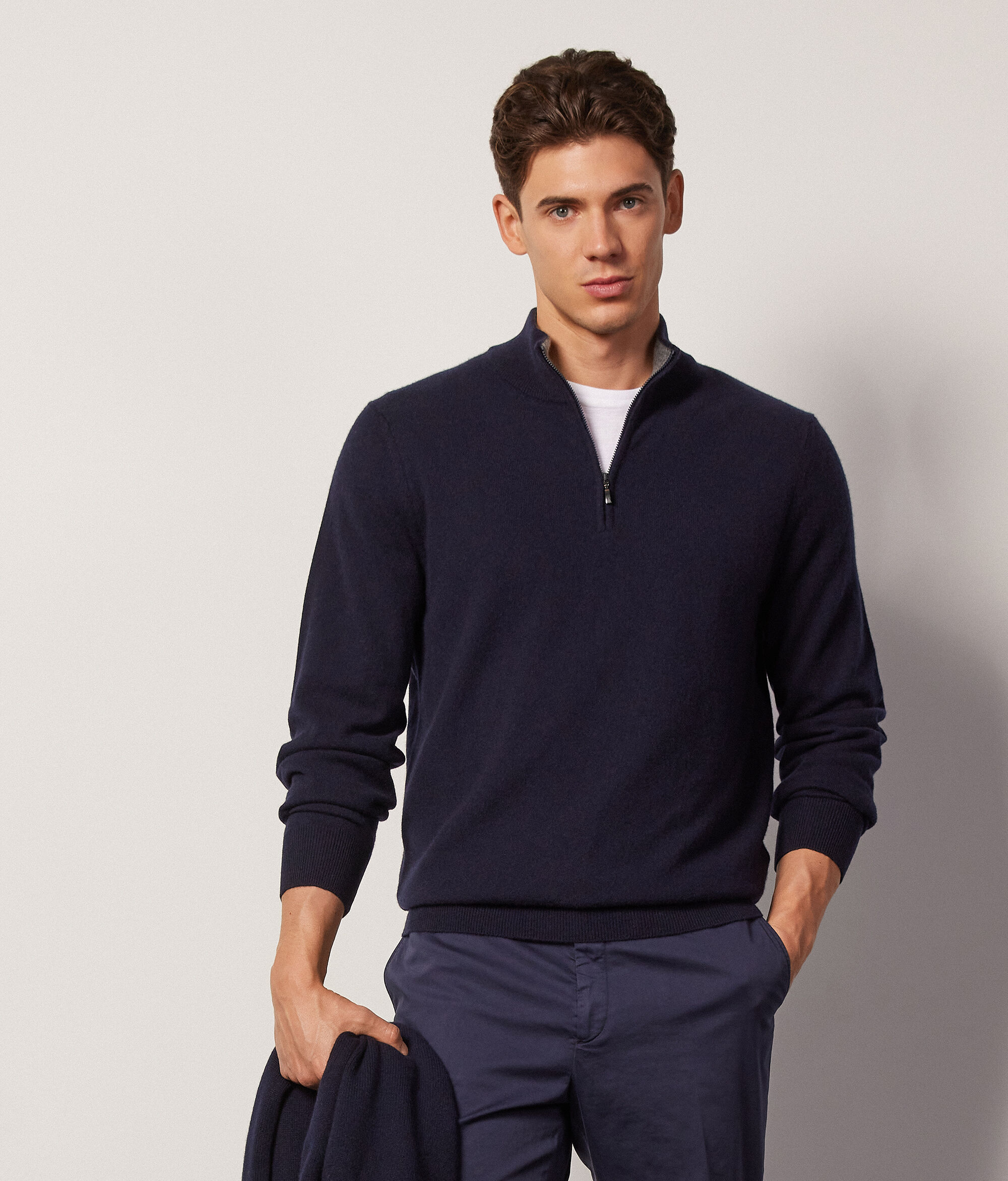 Pull à col camionneur en cachemire ultra-doux