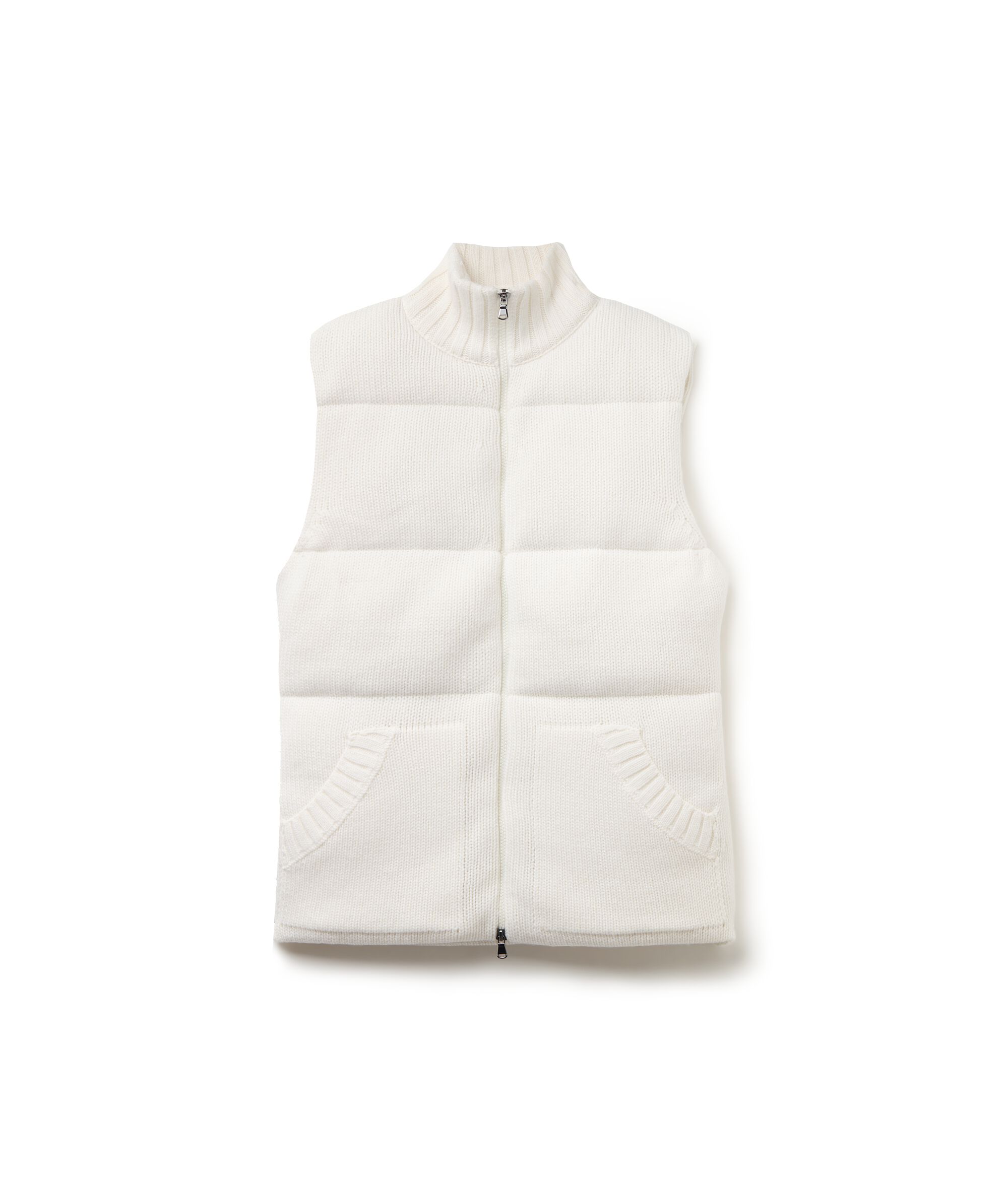 Piumino Smanicato in Cashmere Tricot