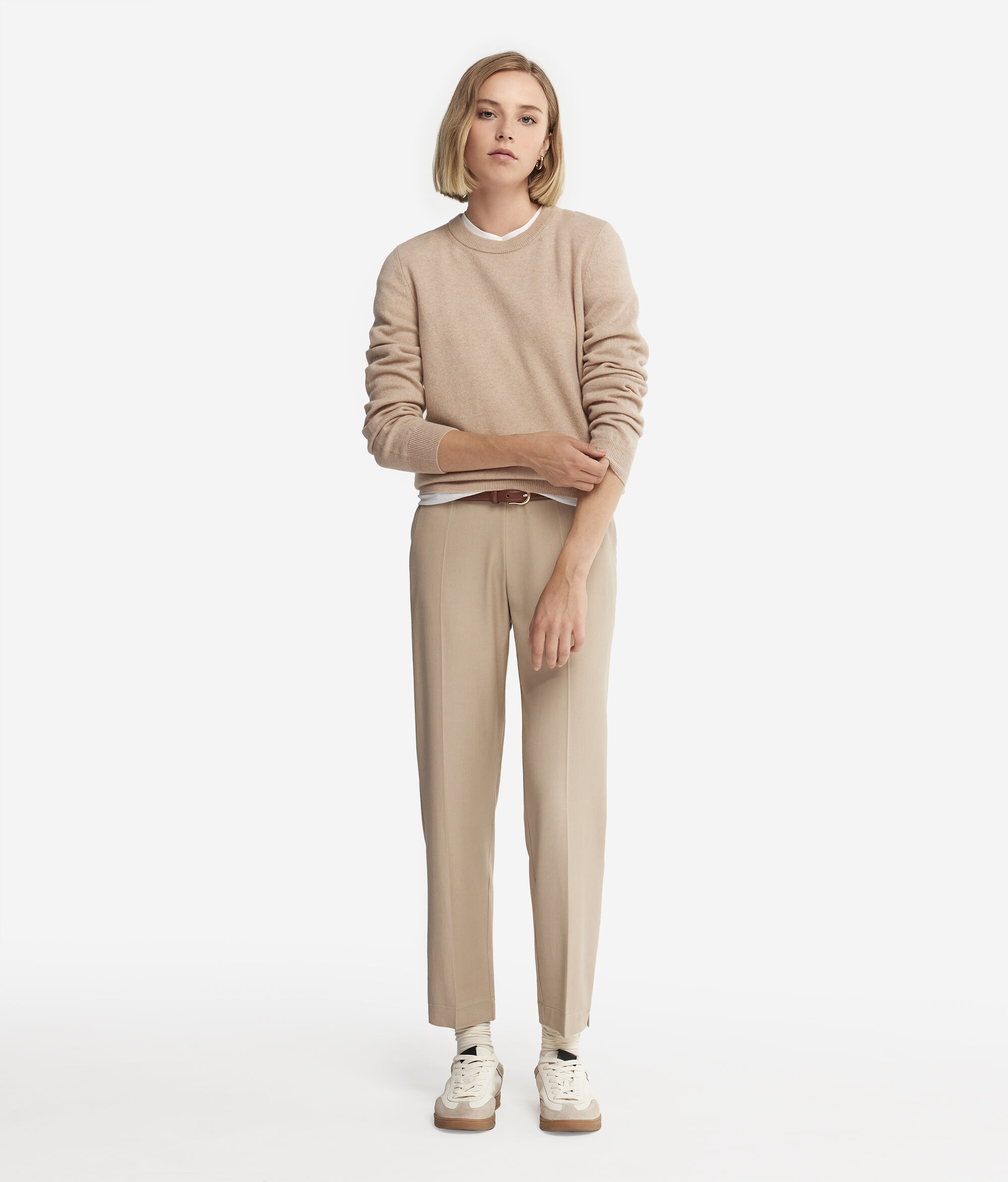 Maglia Girocollo in Cashmere Nuvola