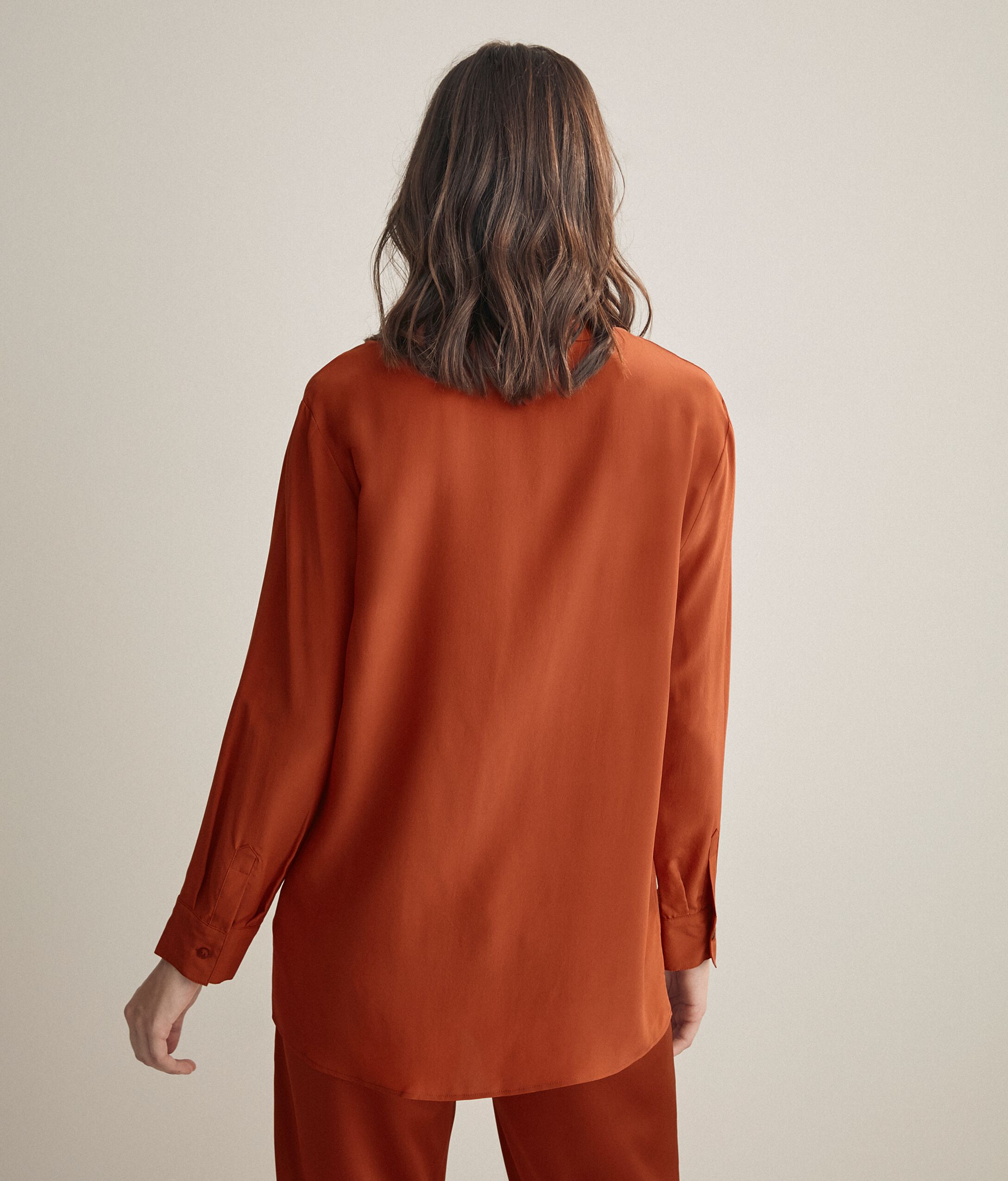 Camicia Smoking Crepe de Chine