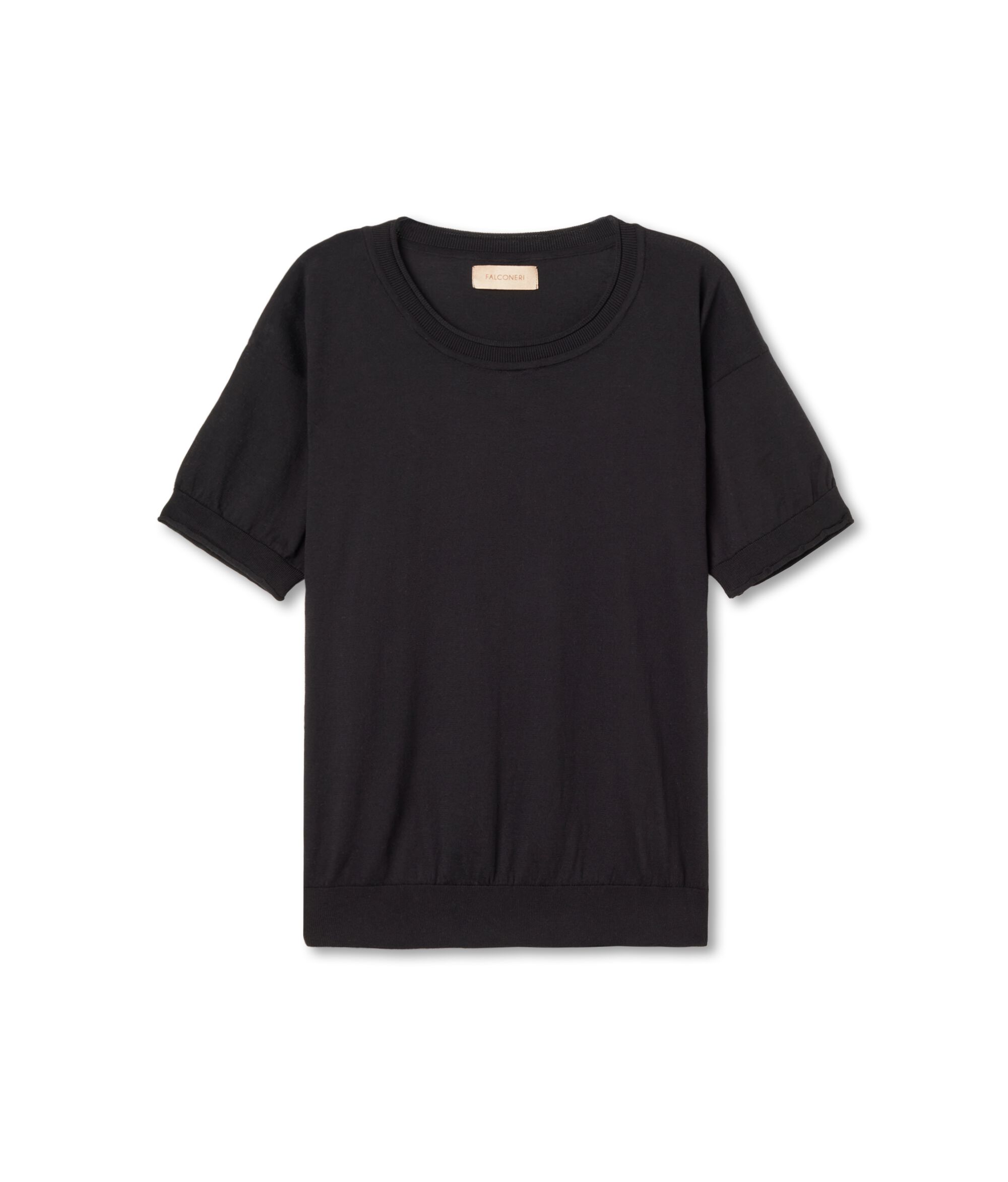 Maglia Girocollo a Maniche Corte in Cotone