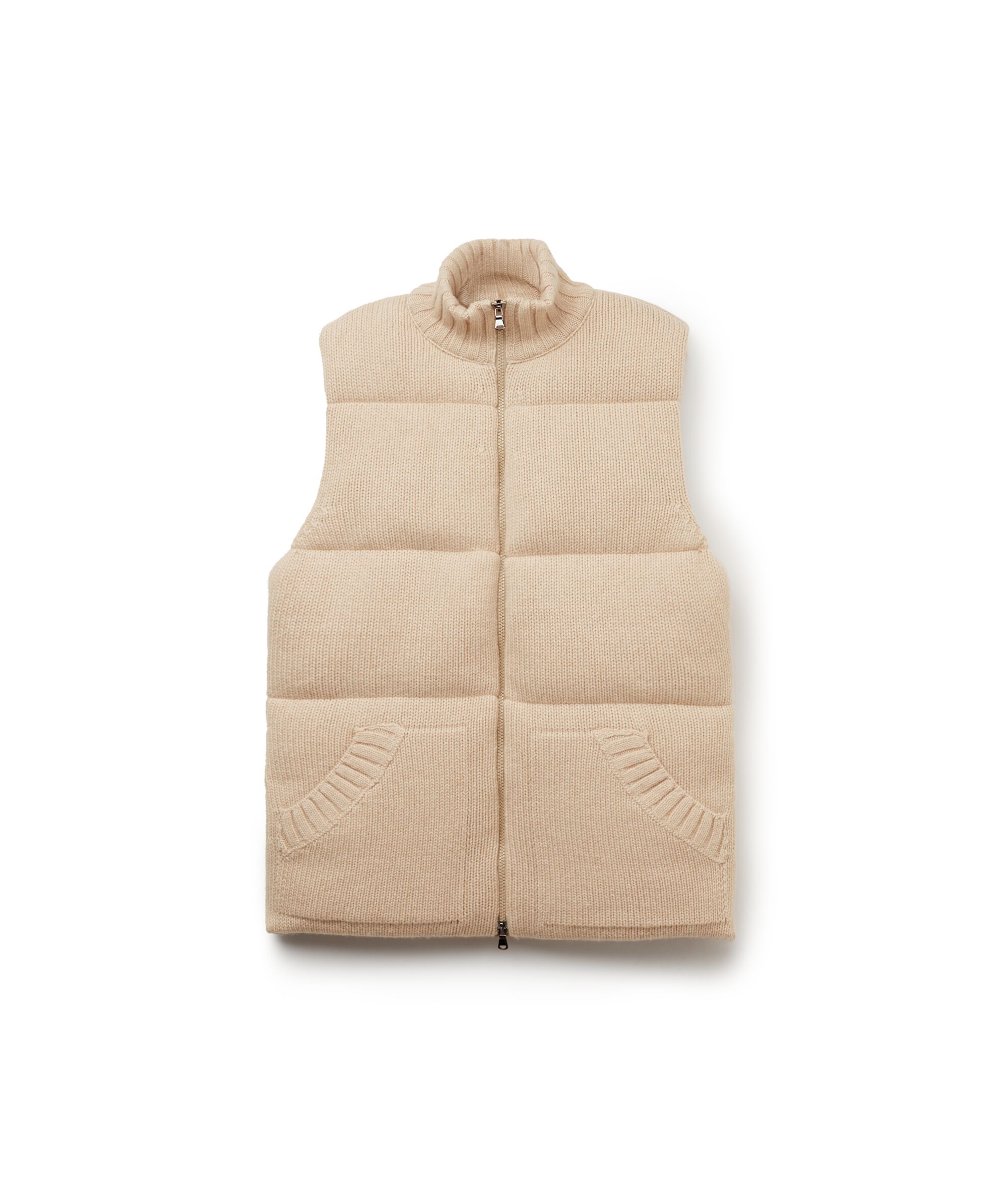 Piumino Smanicato in Cashmere Tricot