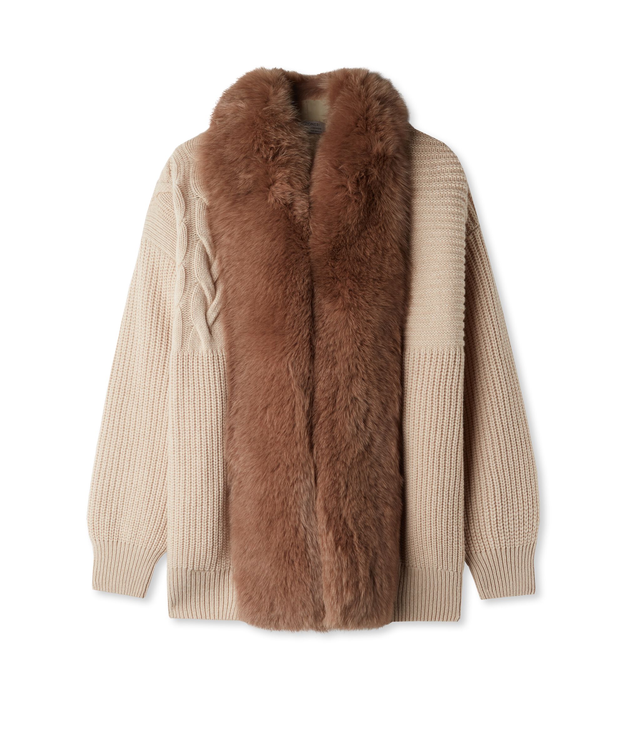 Cappotto in Cashmere Ultrasoft Trecce