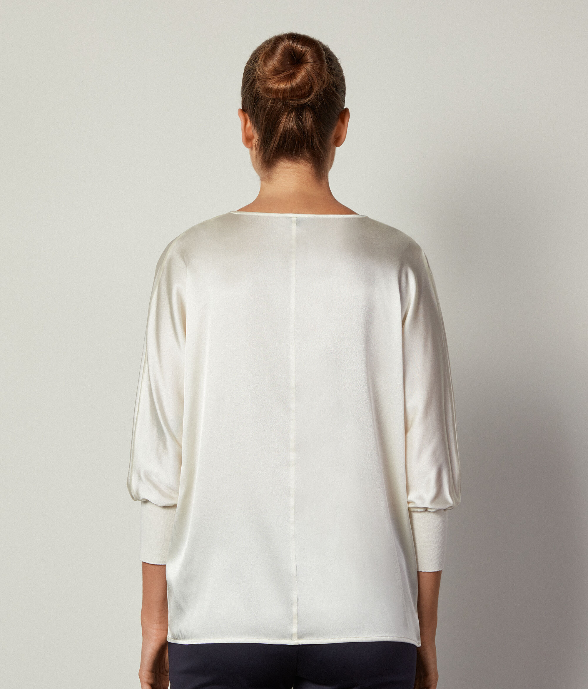 V-Neck Silk Blouse