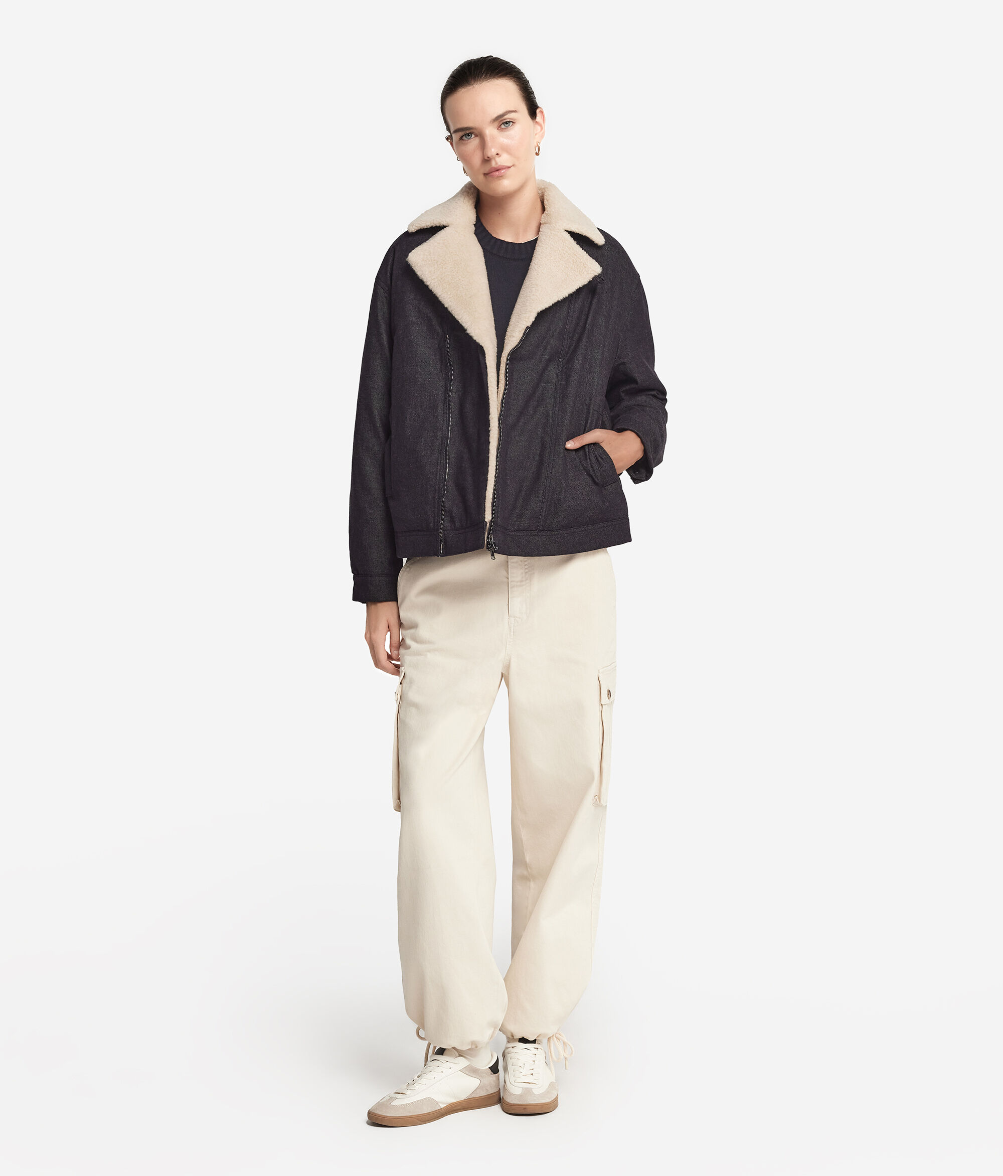Giubbino Denim in Cashmere