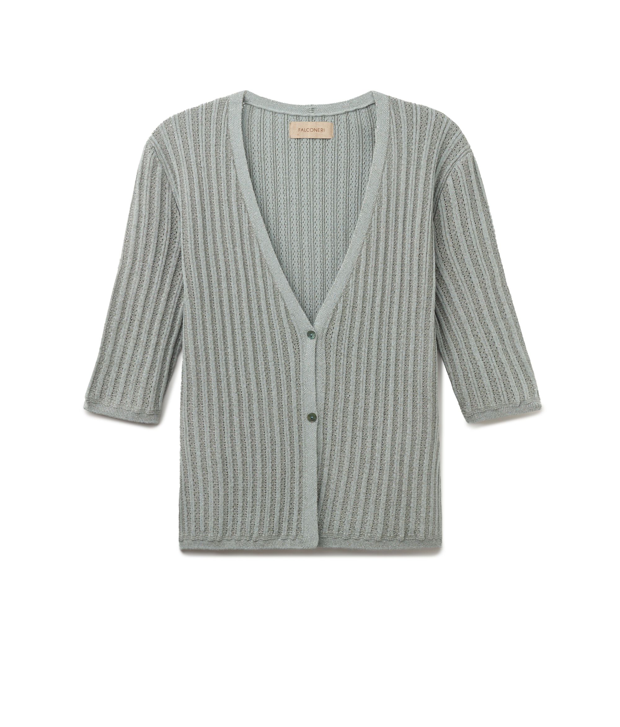 Cache Coeur Scollo a V Mezze Maniche