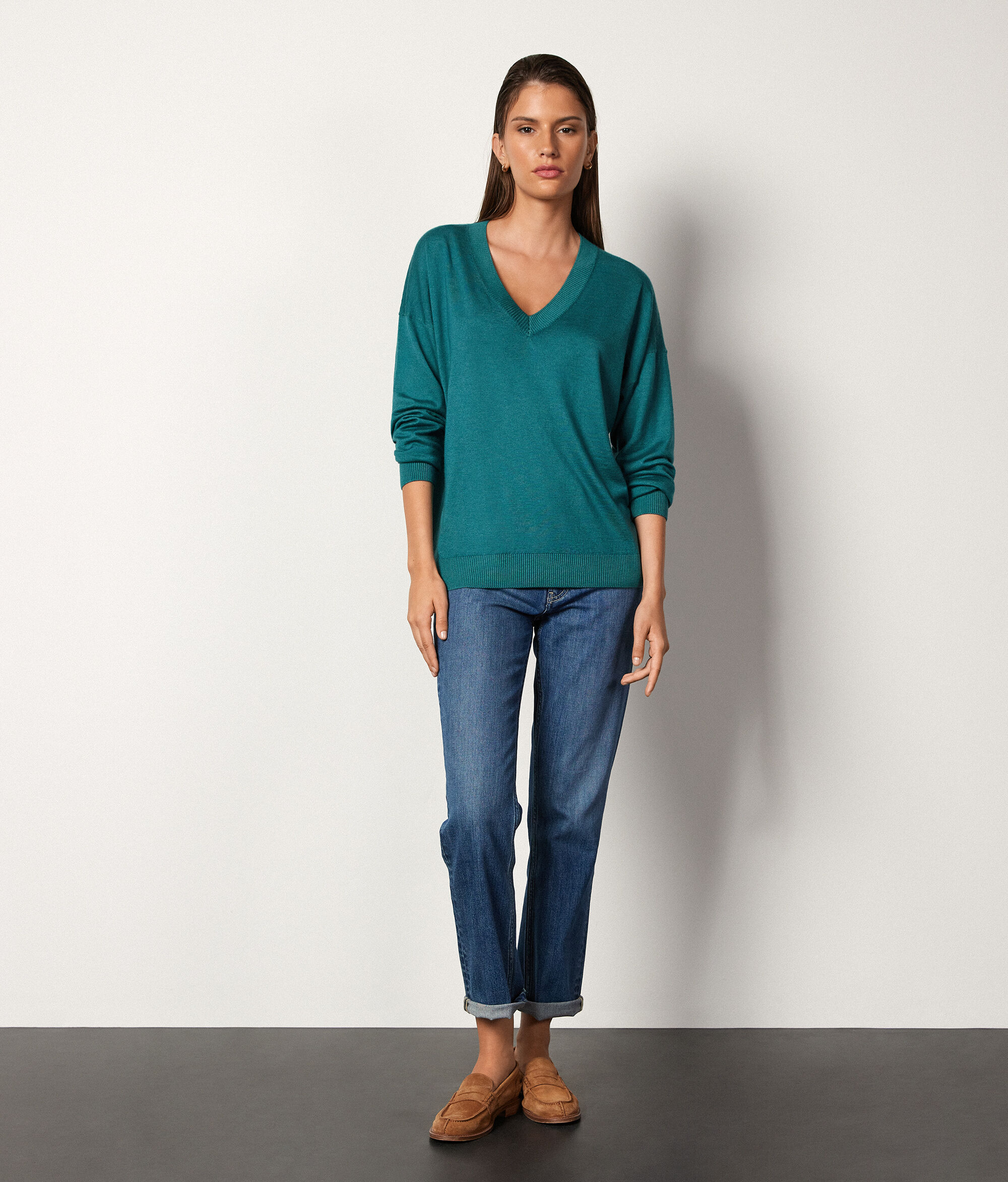 Ultrafine Cashmere V-Neck Jumper