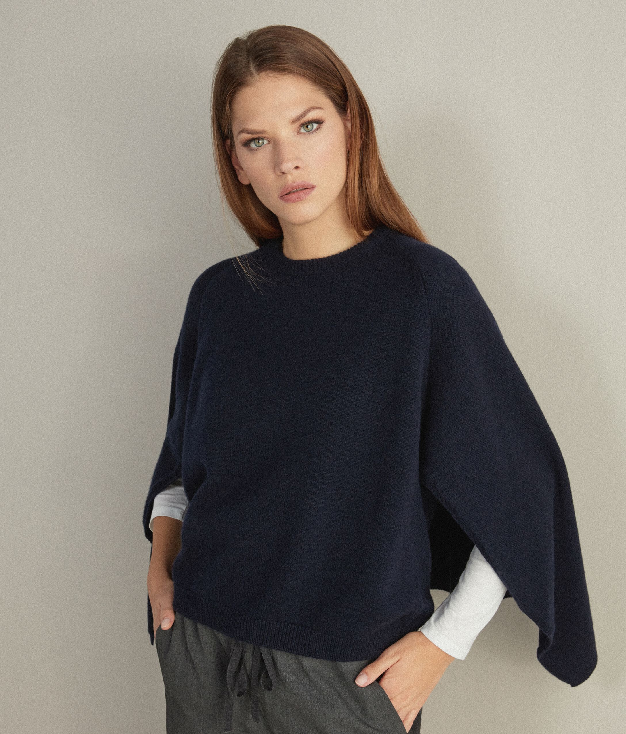 Πουλόβερ-Κάπα από Cashmere Ultrasoft