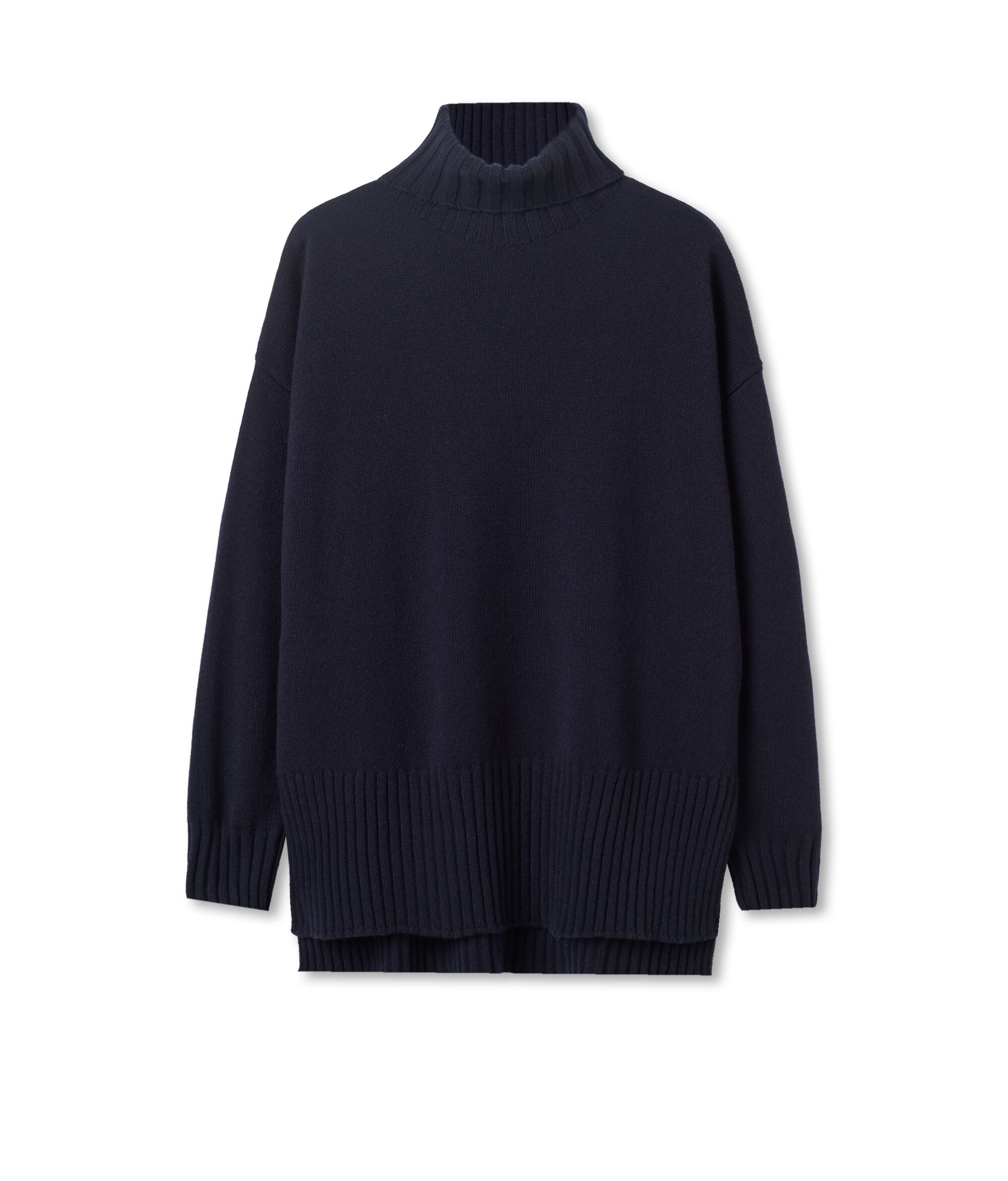 Maxi-pull à col roulé en cachemire ultra-doux