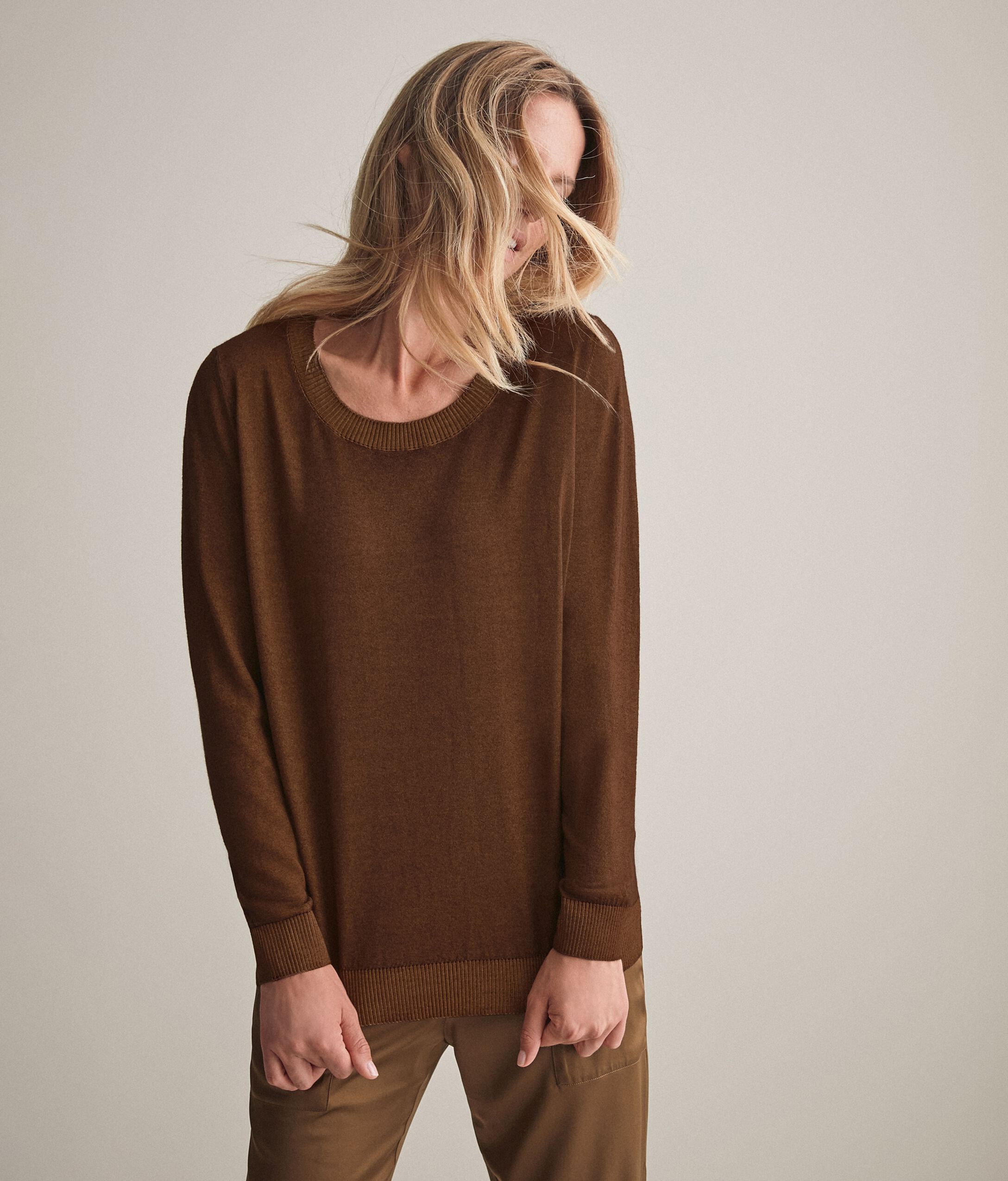 Maglia Girocollo in Cashmere Ultrafine