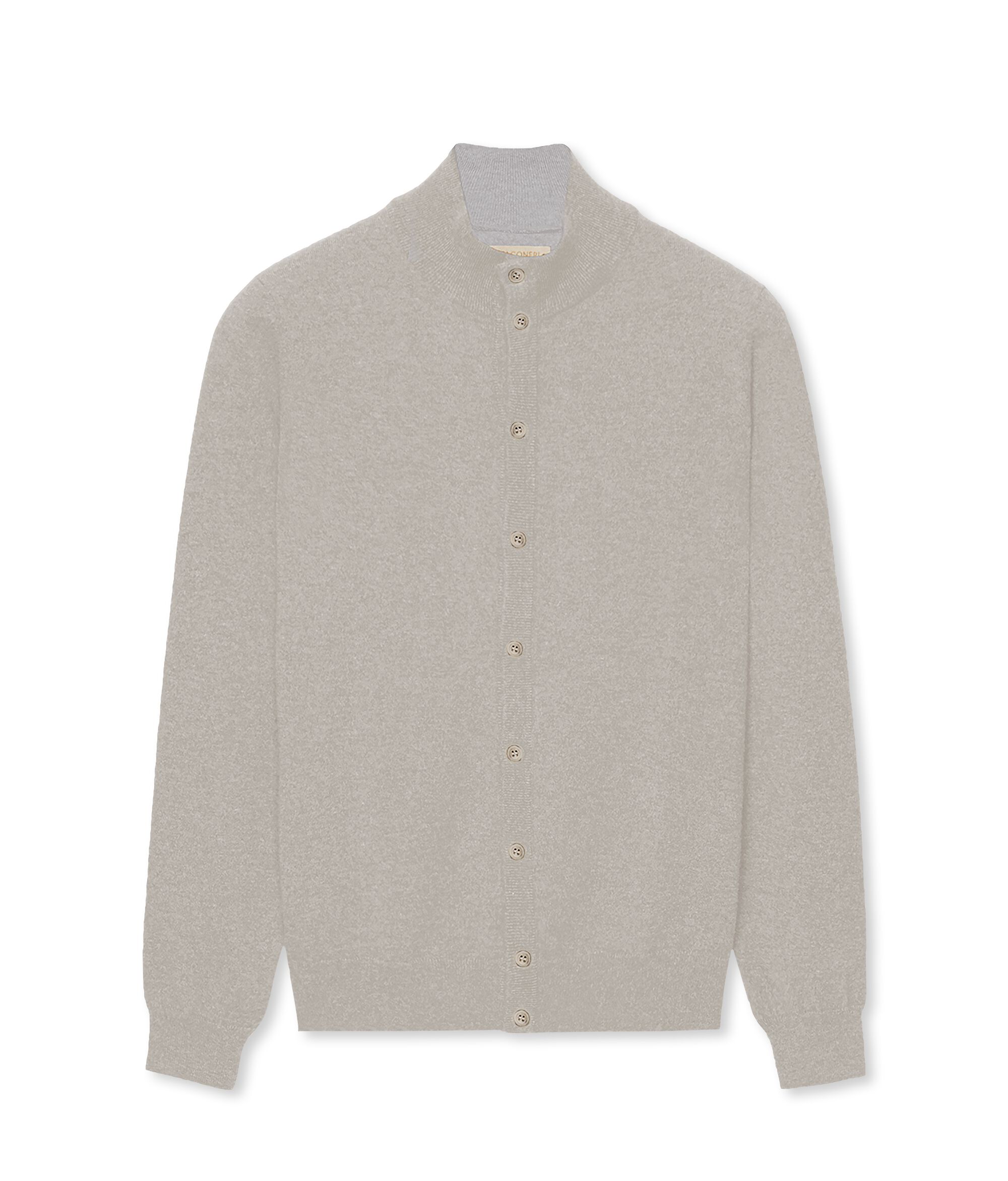 Gilet en cachemire ultra-doux à boutons Colore Gris Glacé Chiné