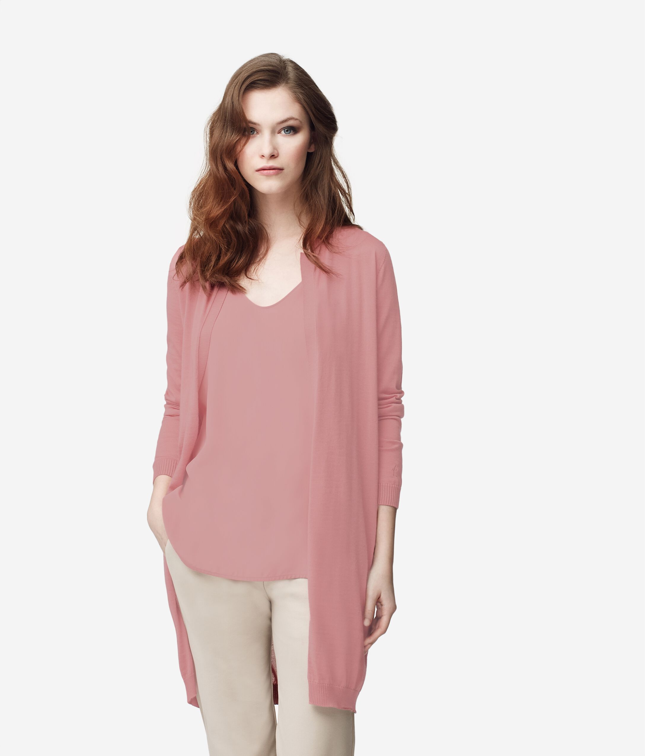 Gilet long en cachemire ultra-léger