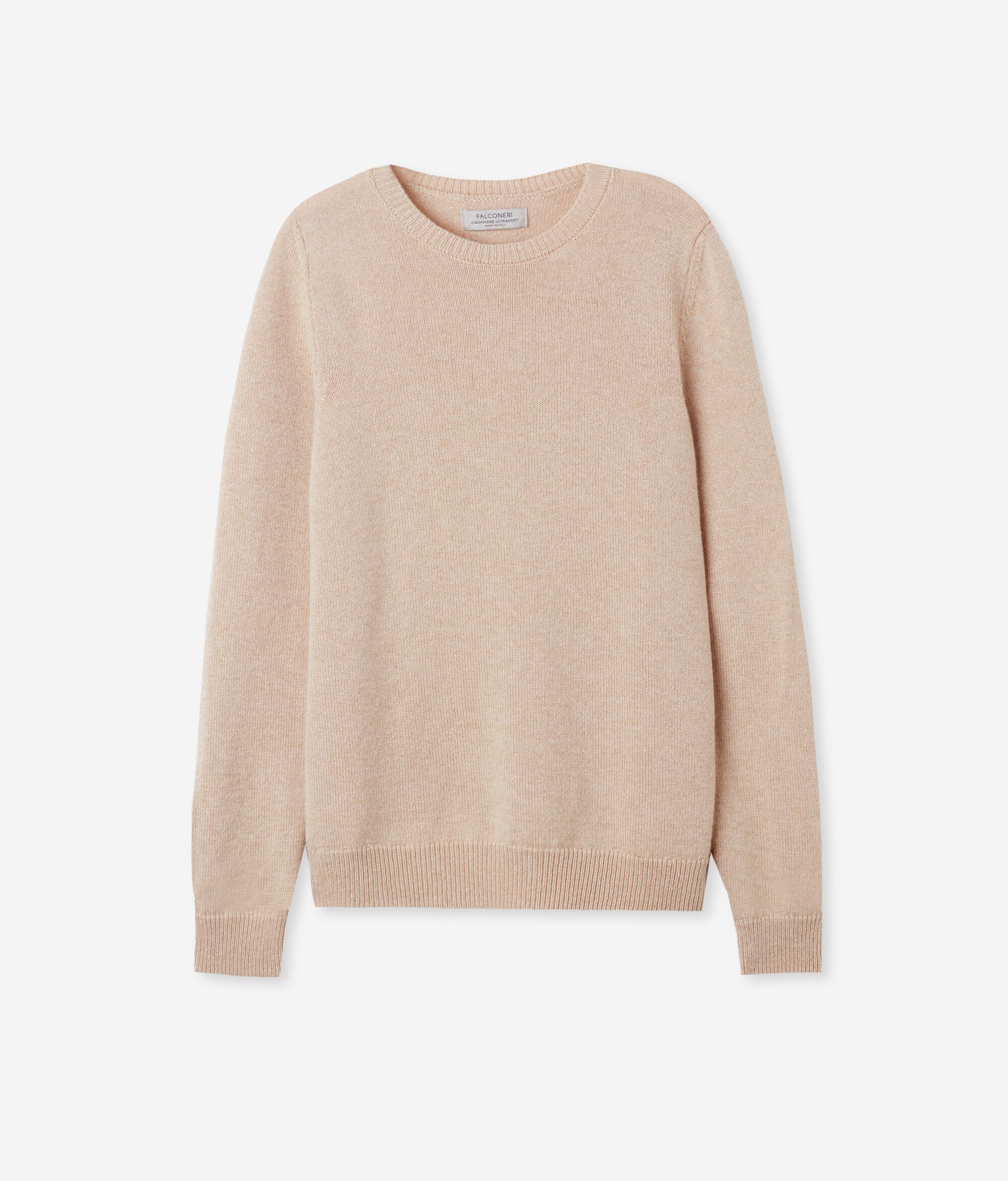 Pull à col rond en cachemire ultra-doux