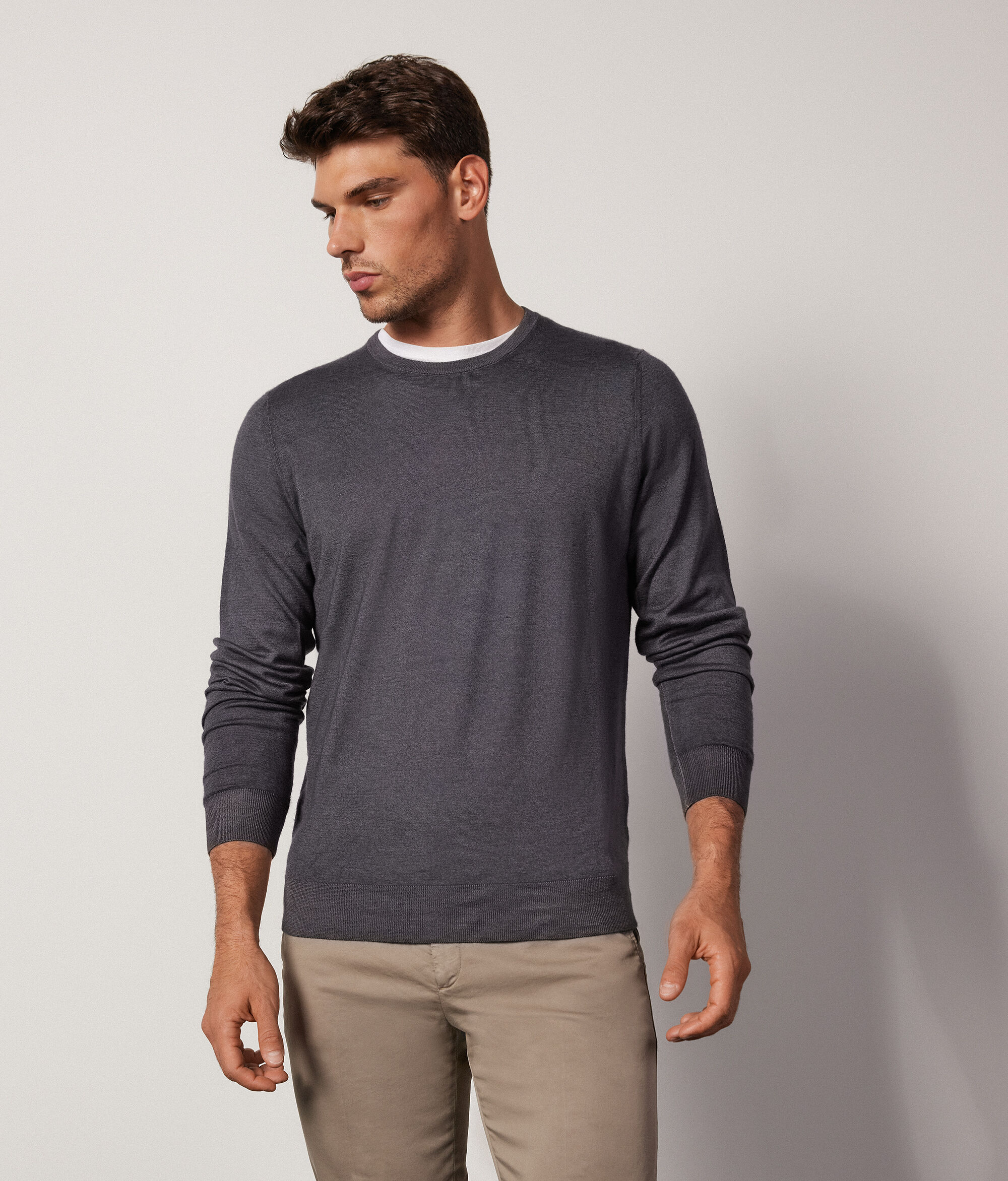 Maglia Girocollo in Cashmere Ultrafine Uomo