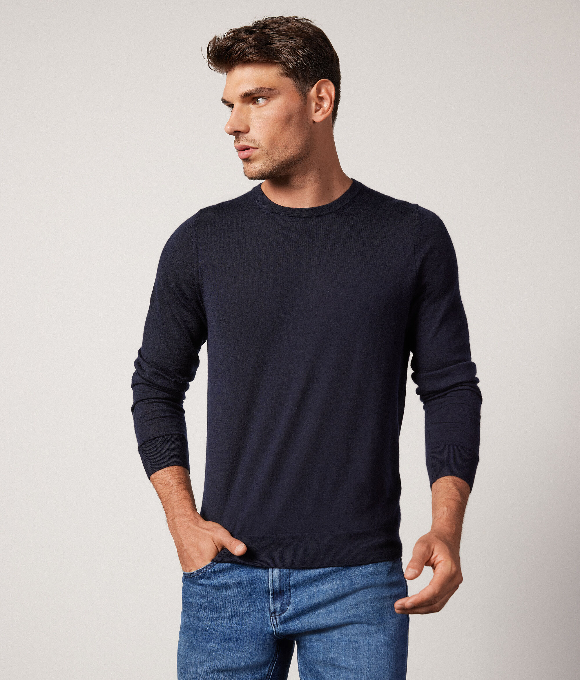 Maglia Girocollo in Cashmere Ultrafine Uomo
