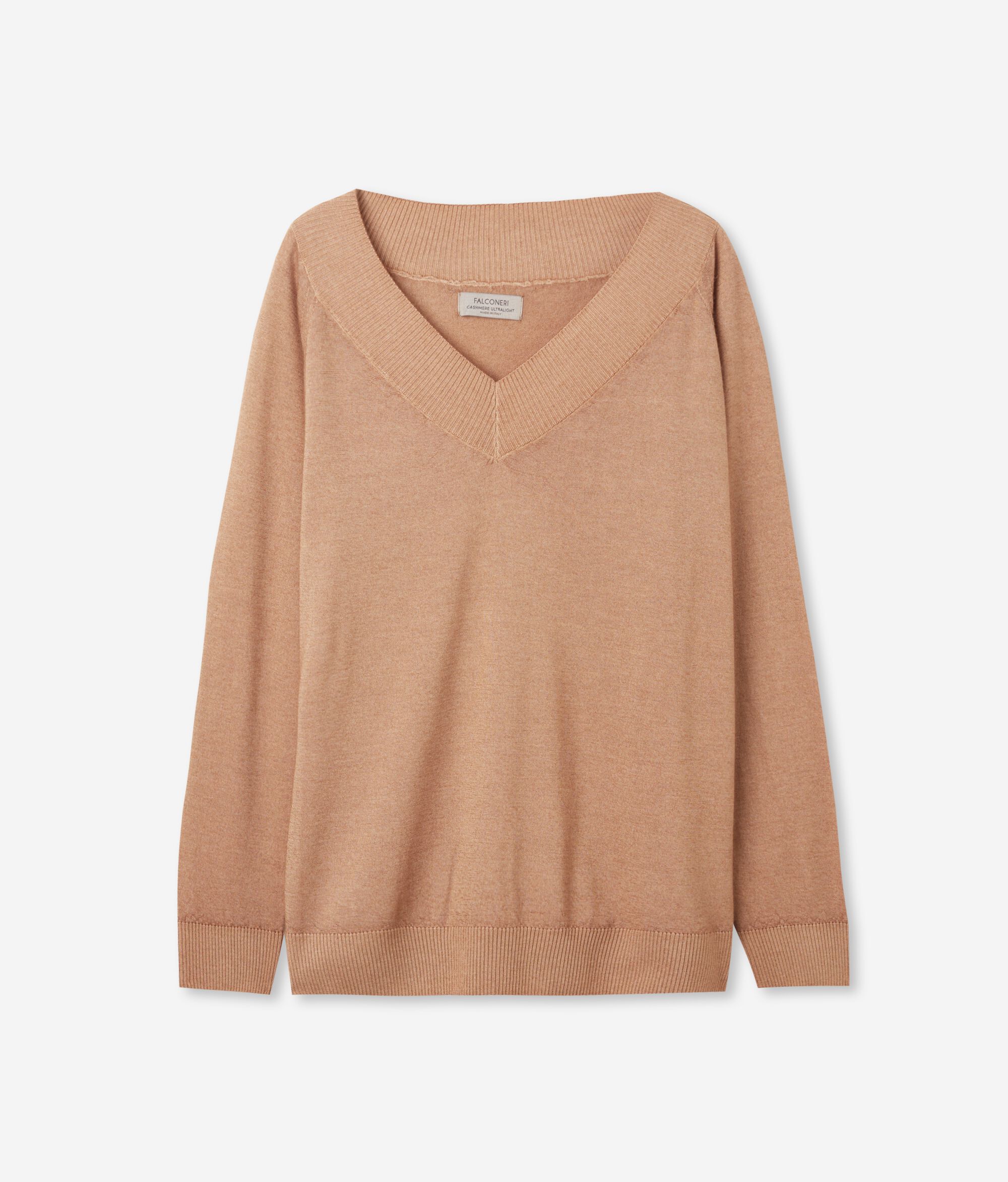 Pullover mit V-Ausschnitt aus Kaschmir Ultrafine