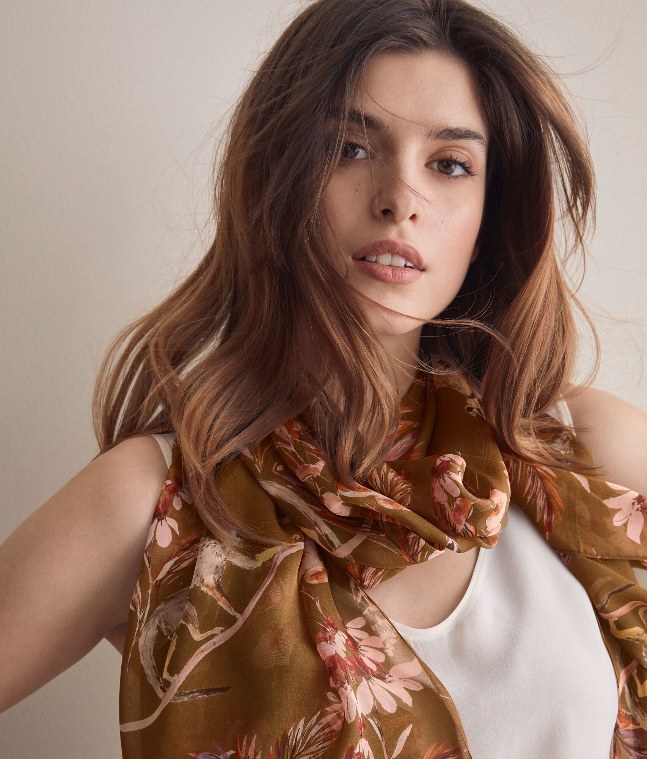 Étole en Soie Imprimée