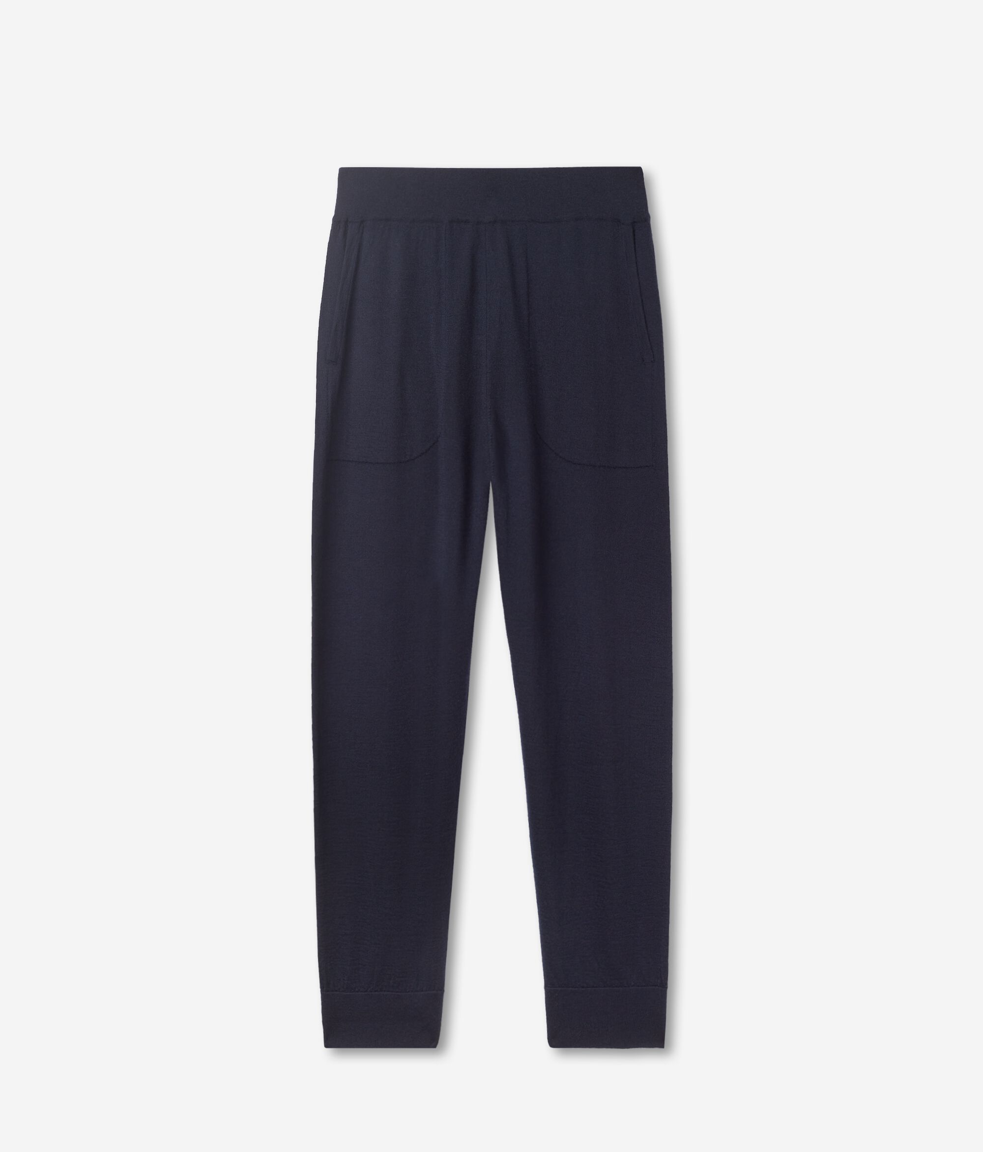 Ultrafine Cashmere Trousers with Cuffed Ankles