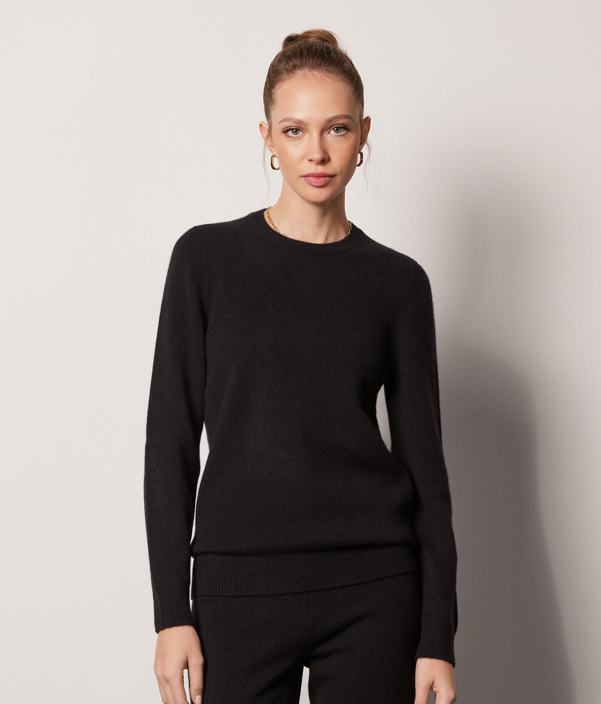 Pull à col rond en cachemire ultra-doux
