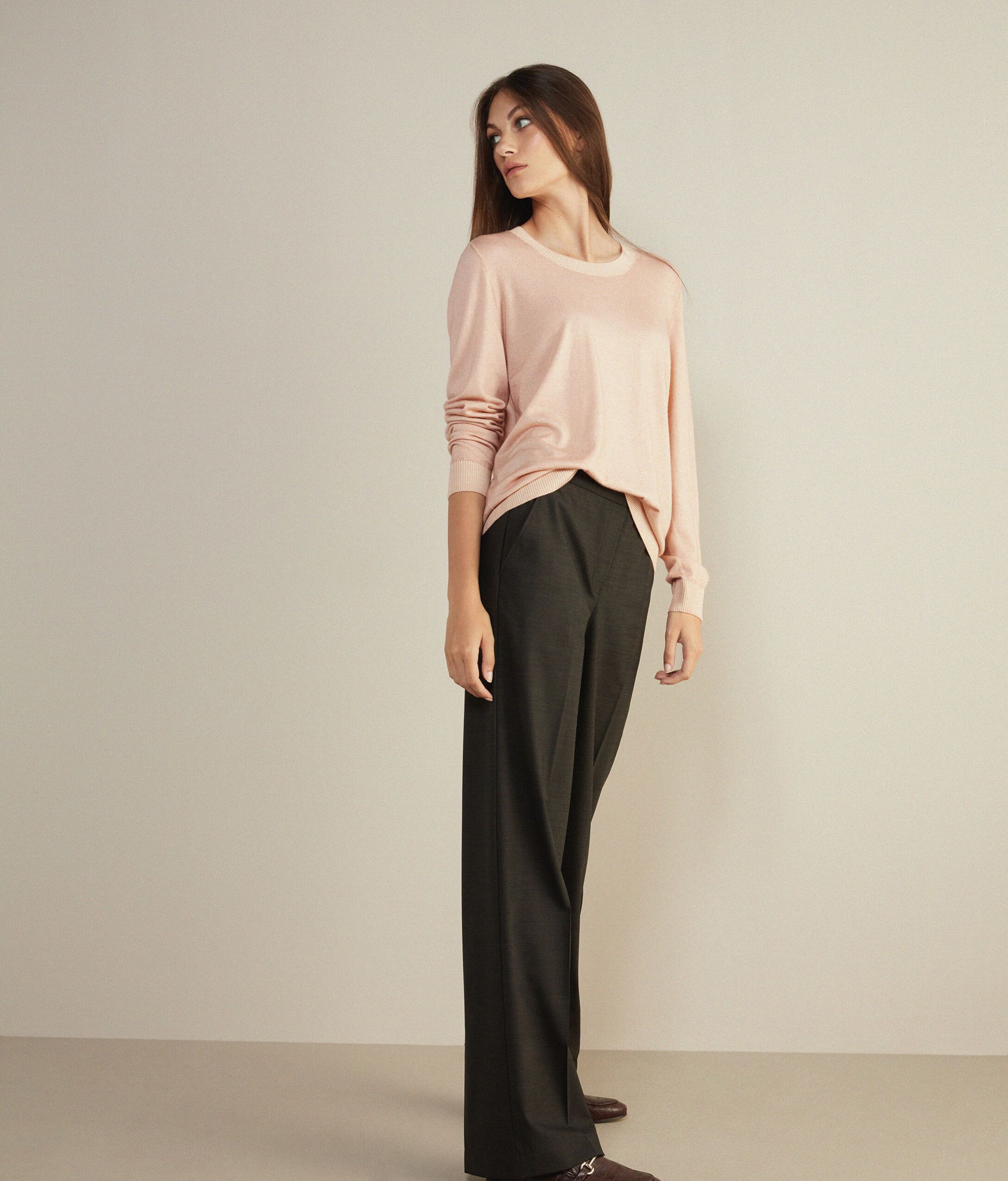 Maglia Girocollo in Cashmere Ultrafine