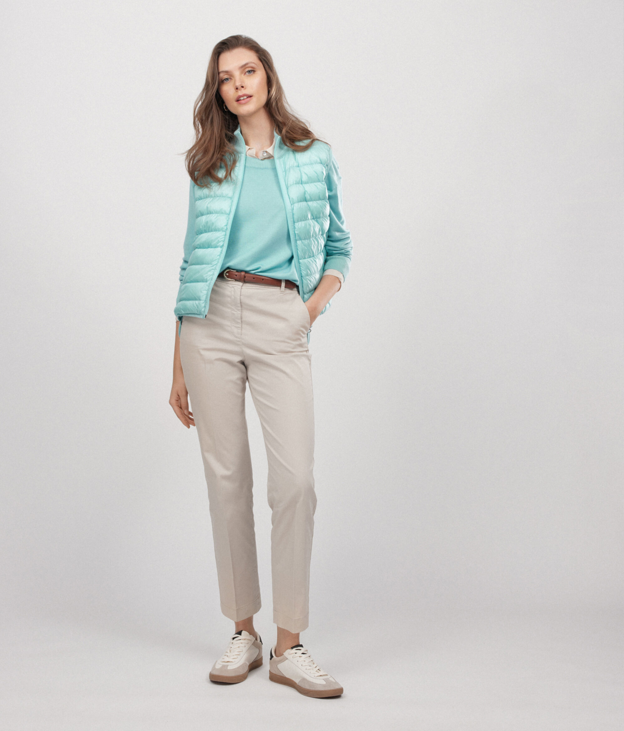 Maglia Girocollo in Cashmere con spacchi