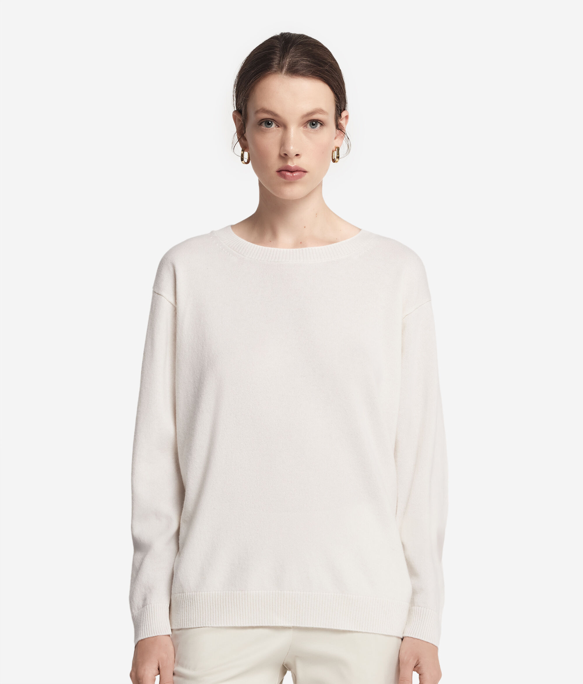 Pullover mit U-Boot-Ausschnitt aus Kaschmir Ultrasoft