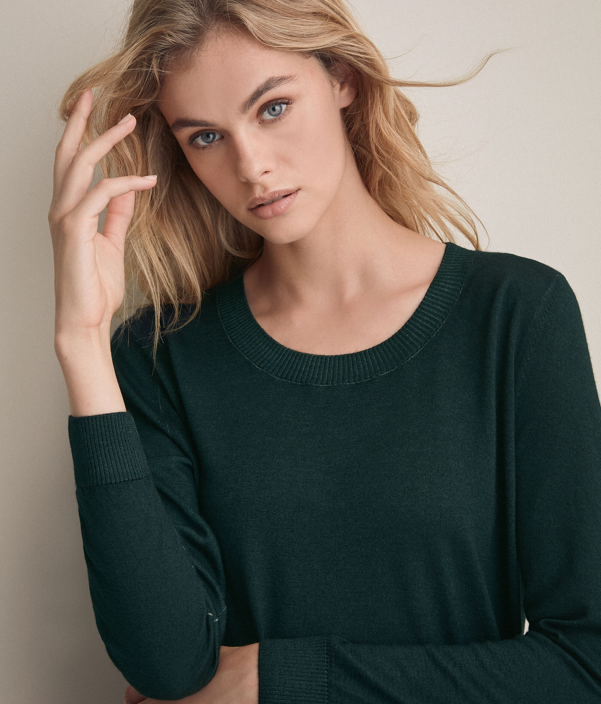 Maglia Girocollo in Cashmere Ultrafine