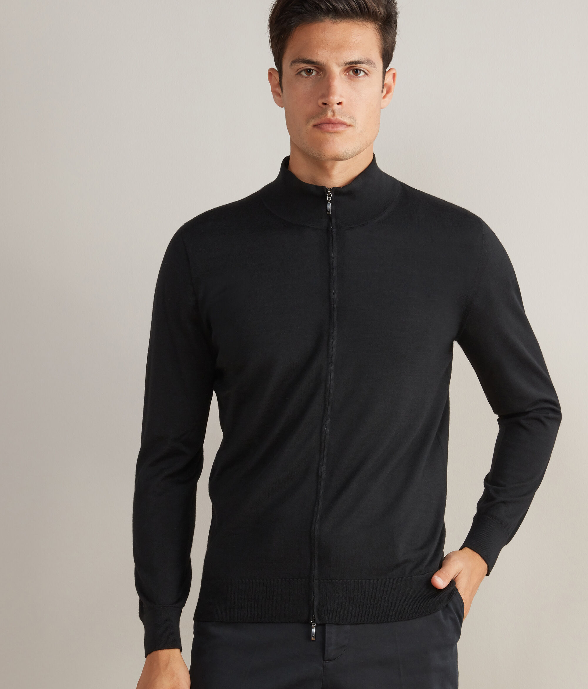 Càrdigan amb cremallera de Cashmere Ultrafine