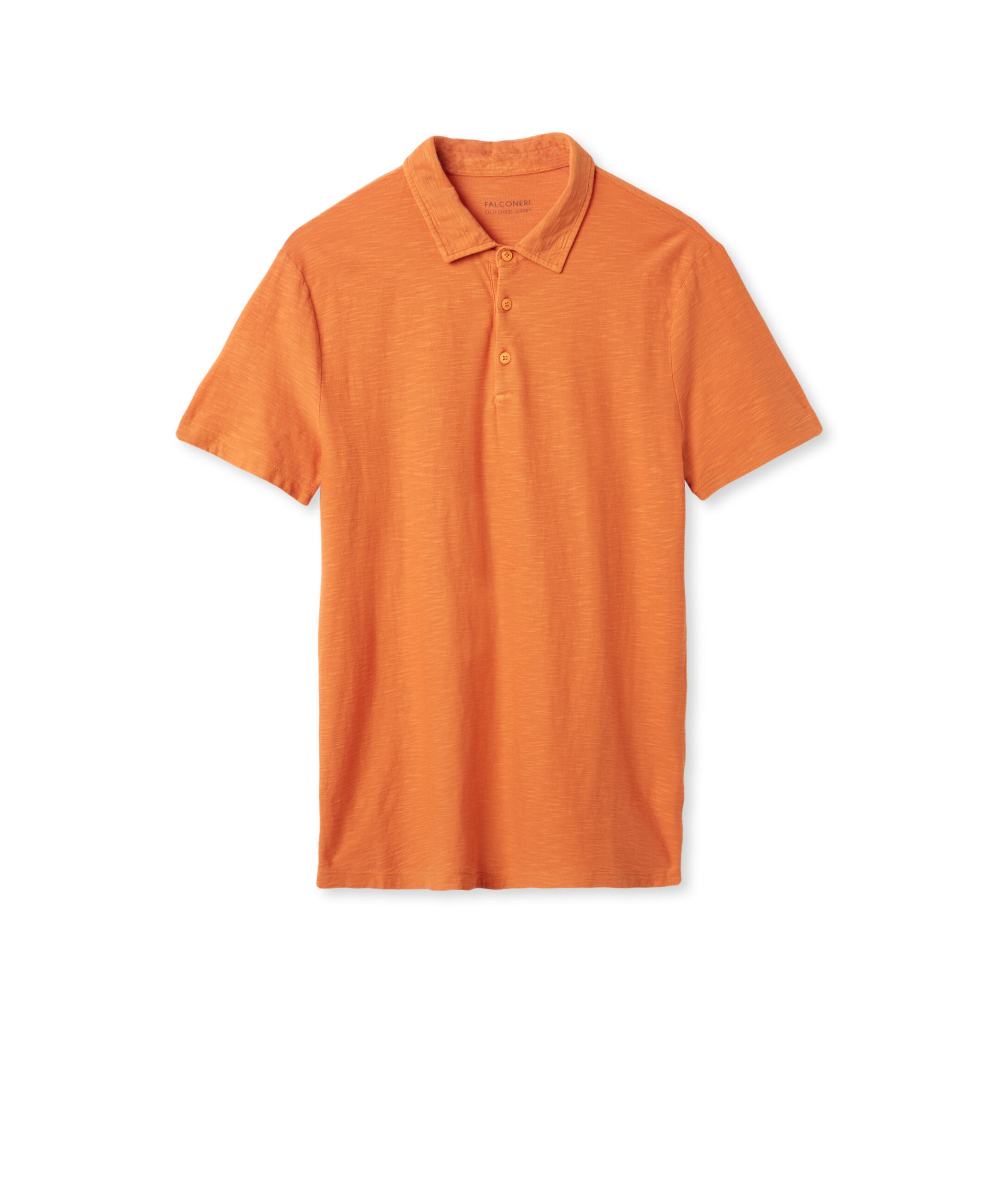 Poloshirt aus Twist-Baumwolle Colore Mandarine