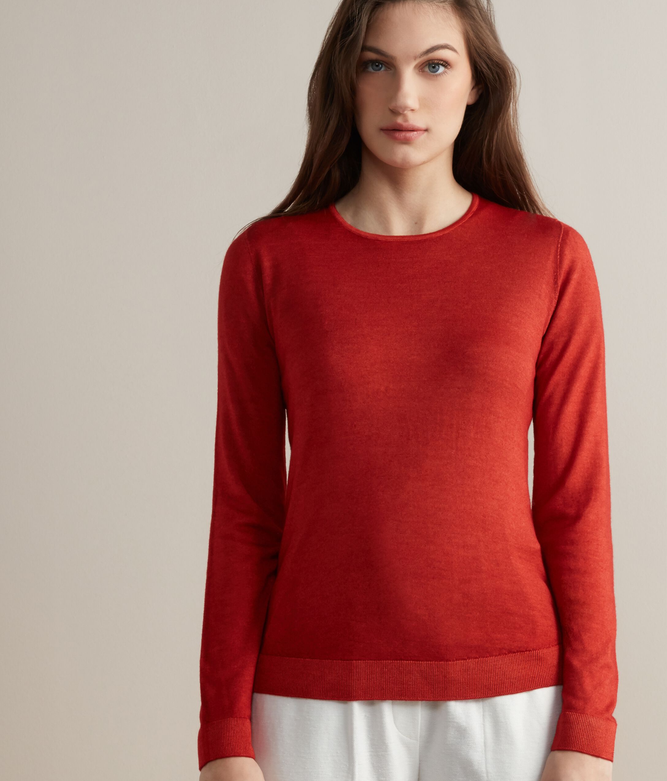 Maglia Girocollo in Cashmere Ultrafine