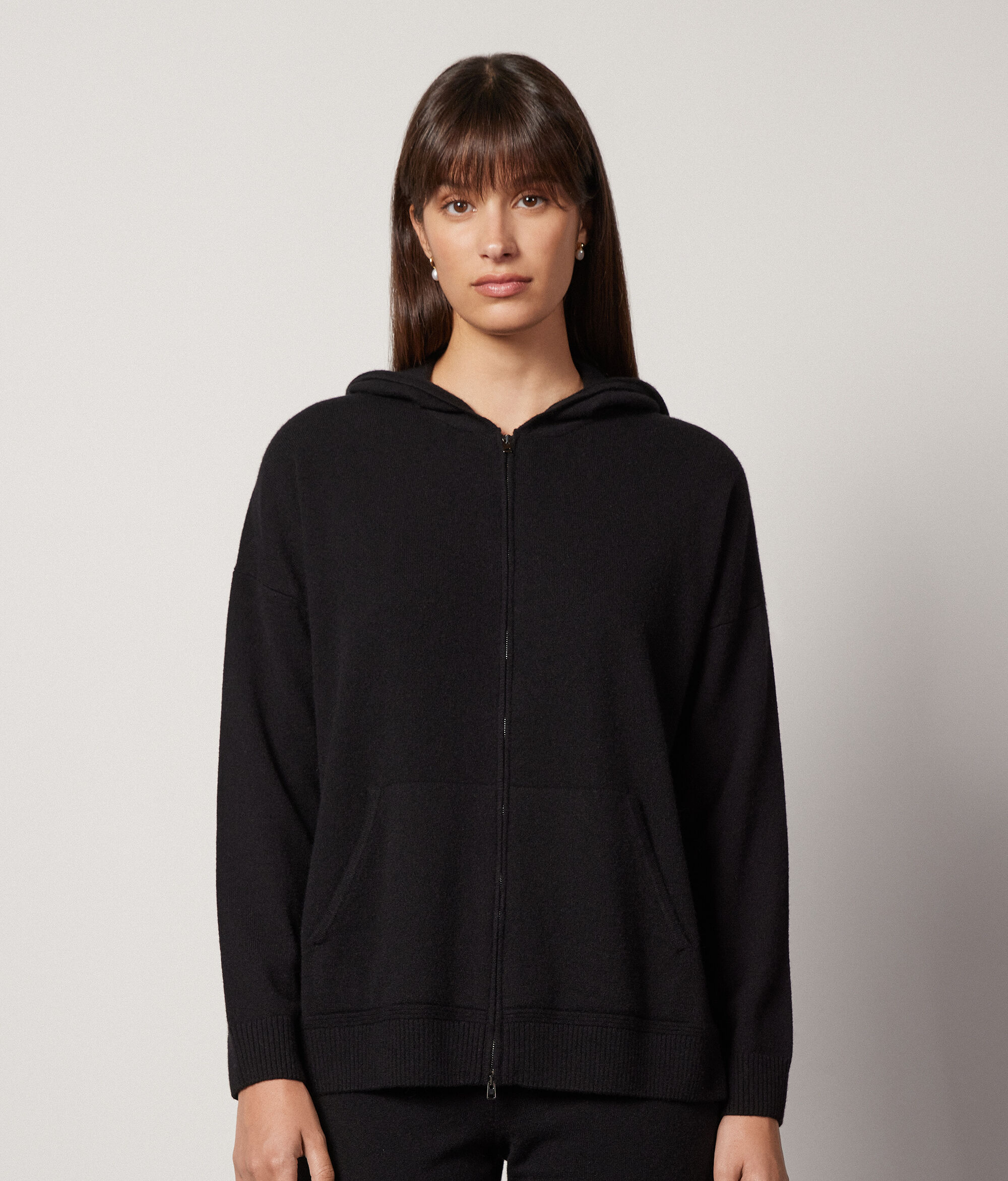 Hooded Ultrasoft Cashmere Sweatshirt