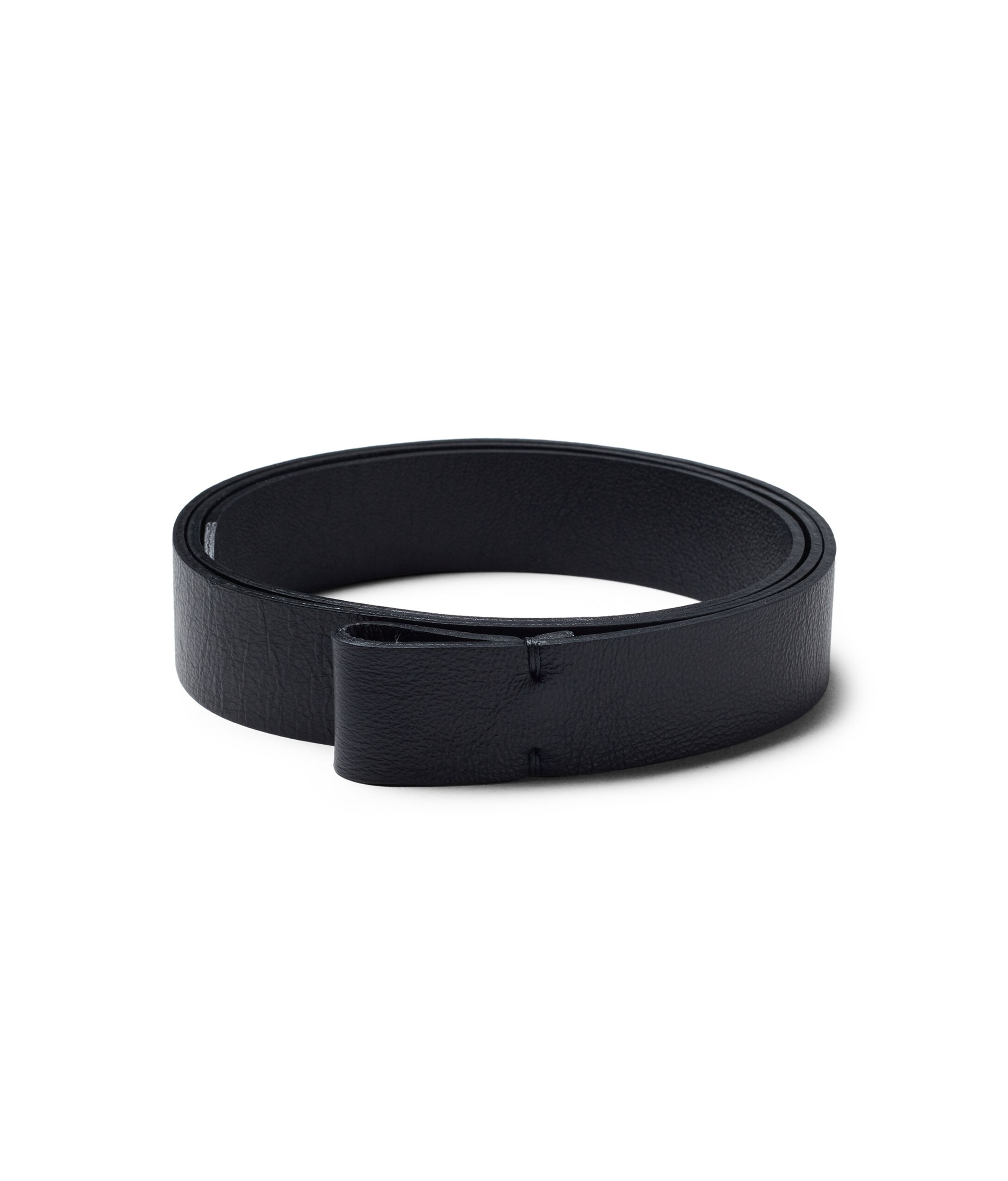 Wide Leather Belt Colore Black