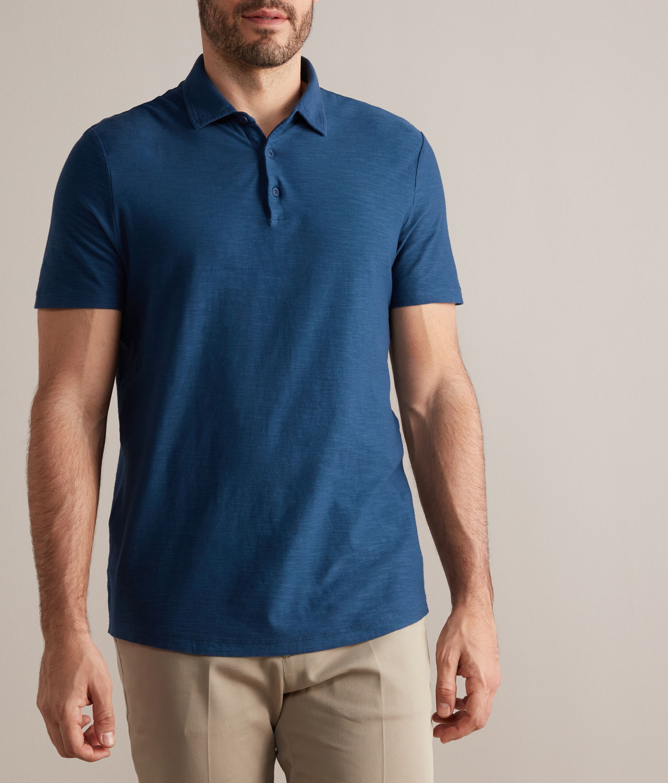 Polo en coton torsadé