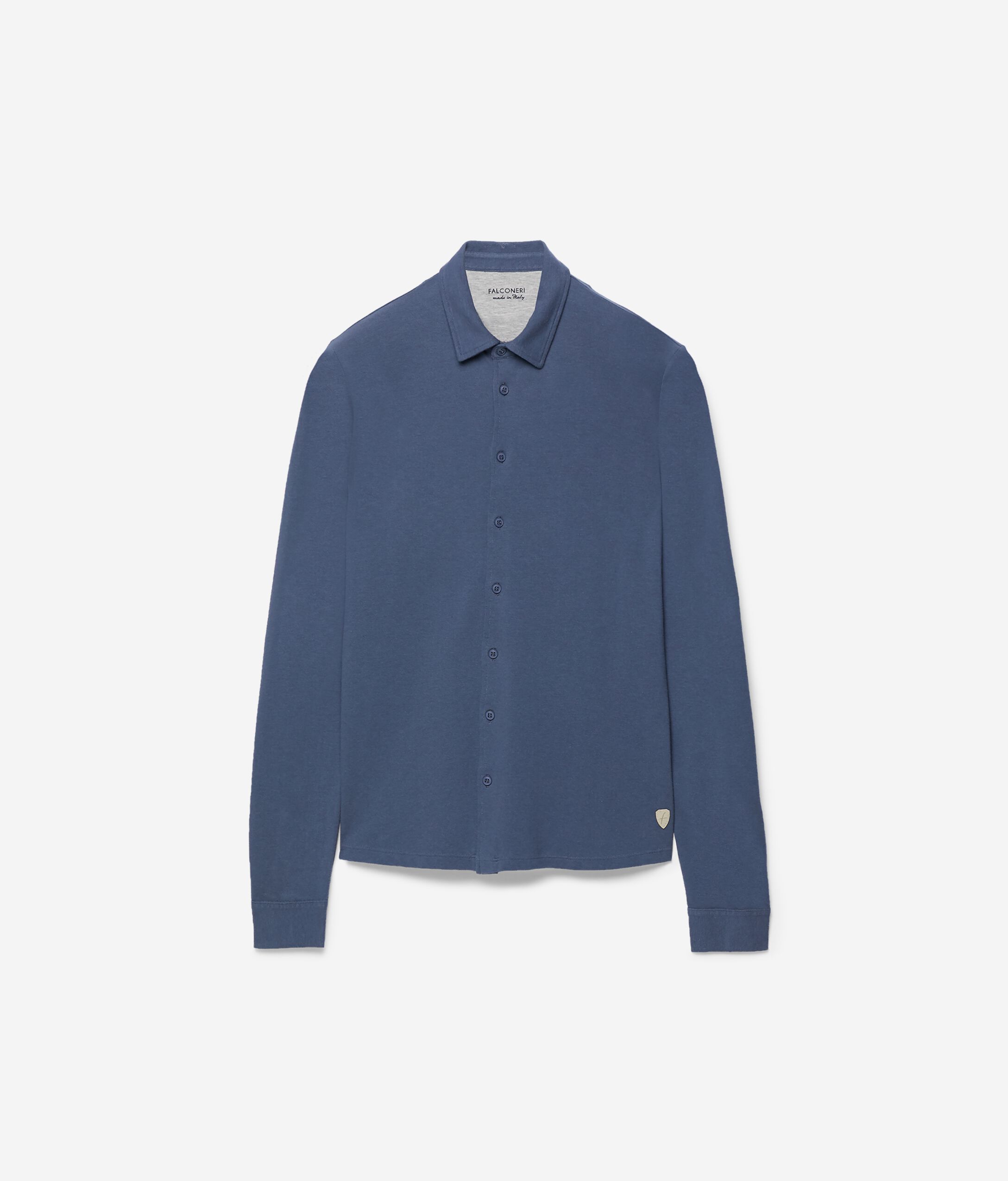 Camicia piquet cotone seta