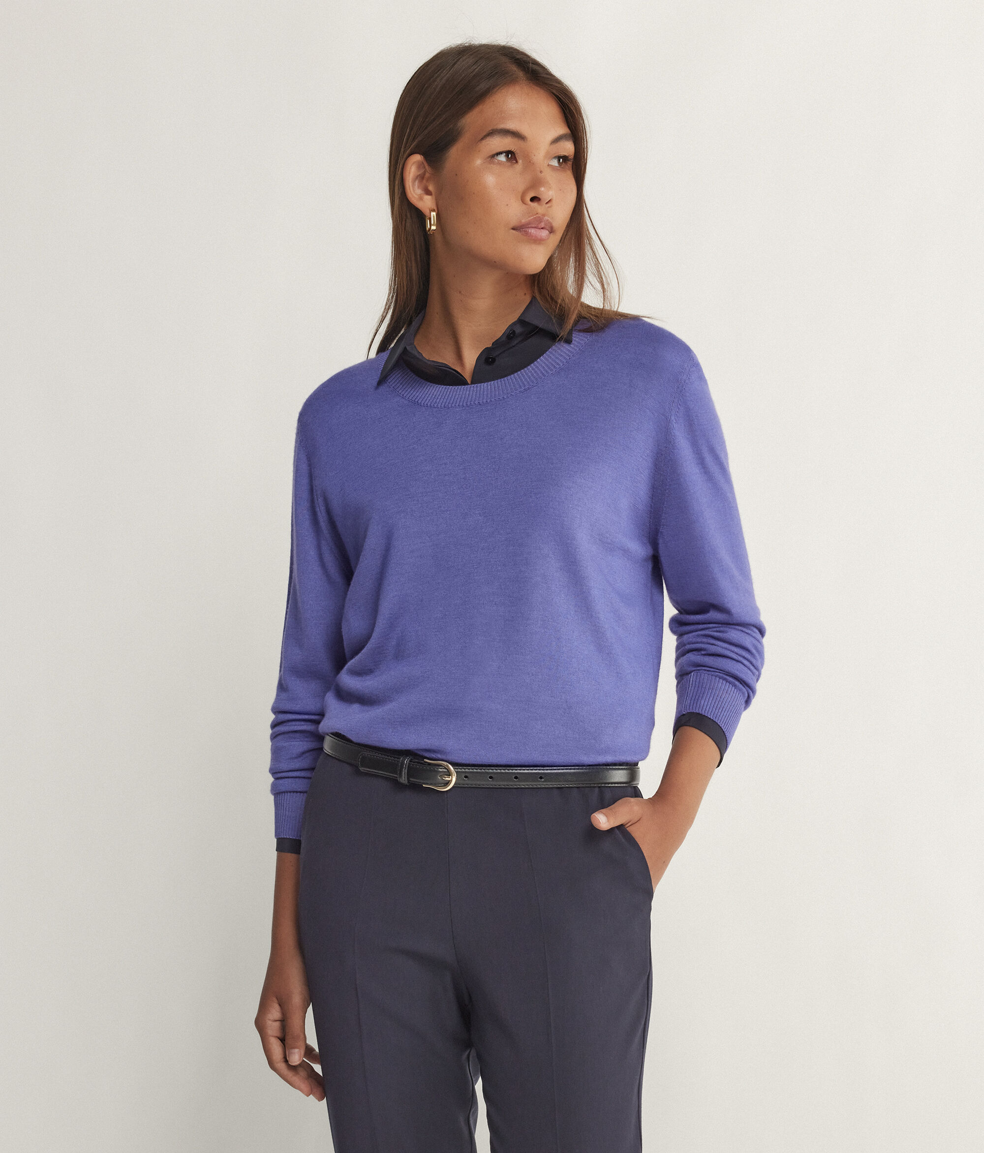Maglia Girocollo in Cashmere Ultrafine
