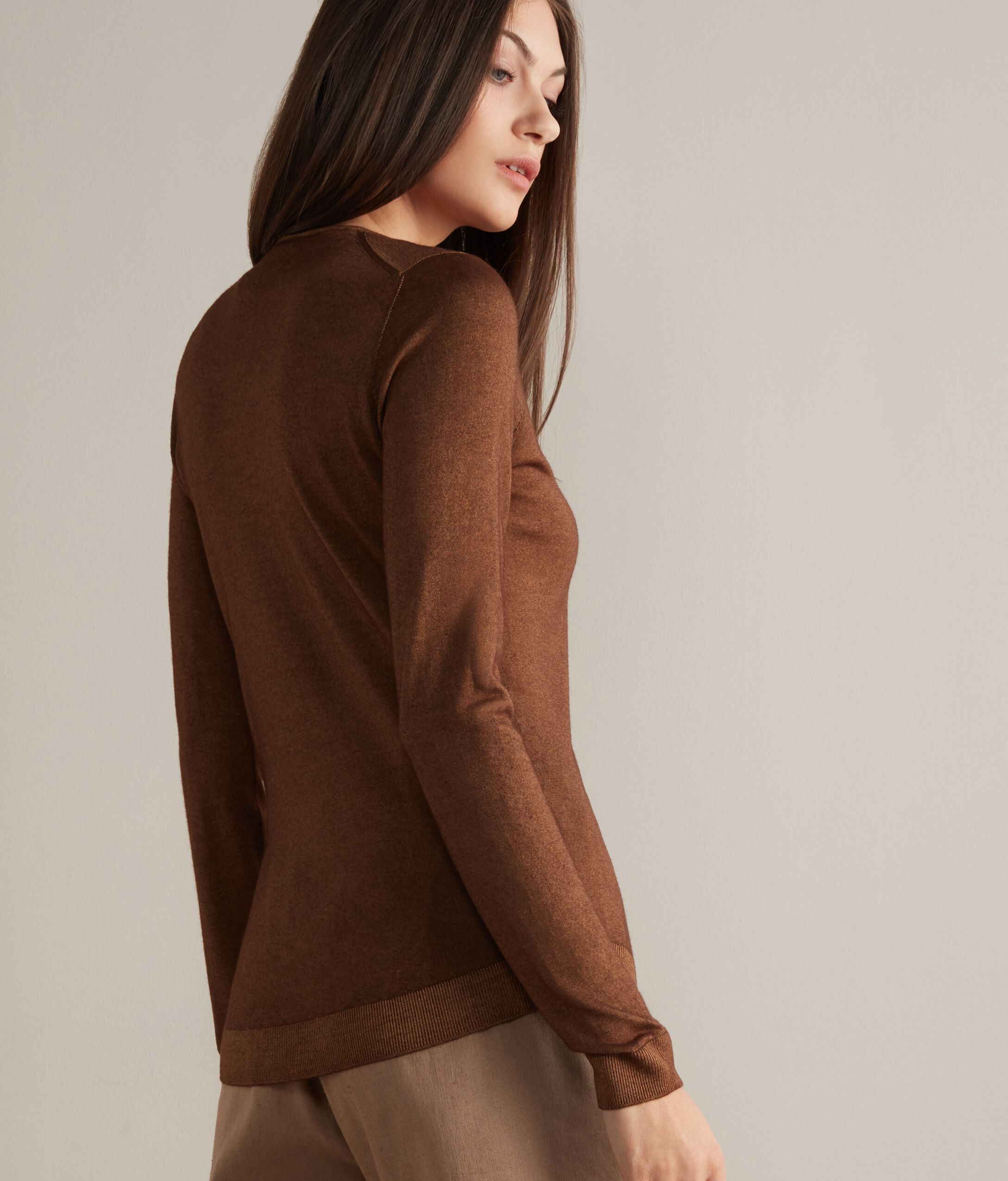 Maglia Girocollo in Cashmere Ultrafine