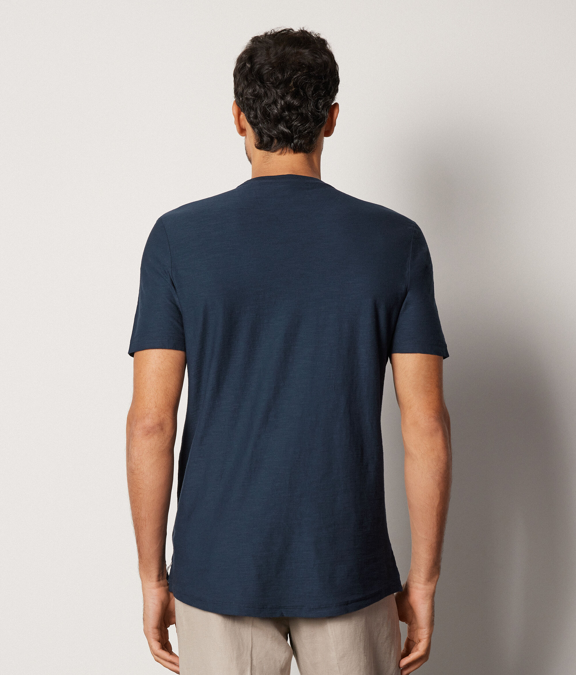 Camiseta de algodón retorcido
