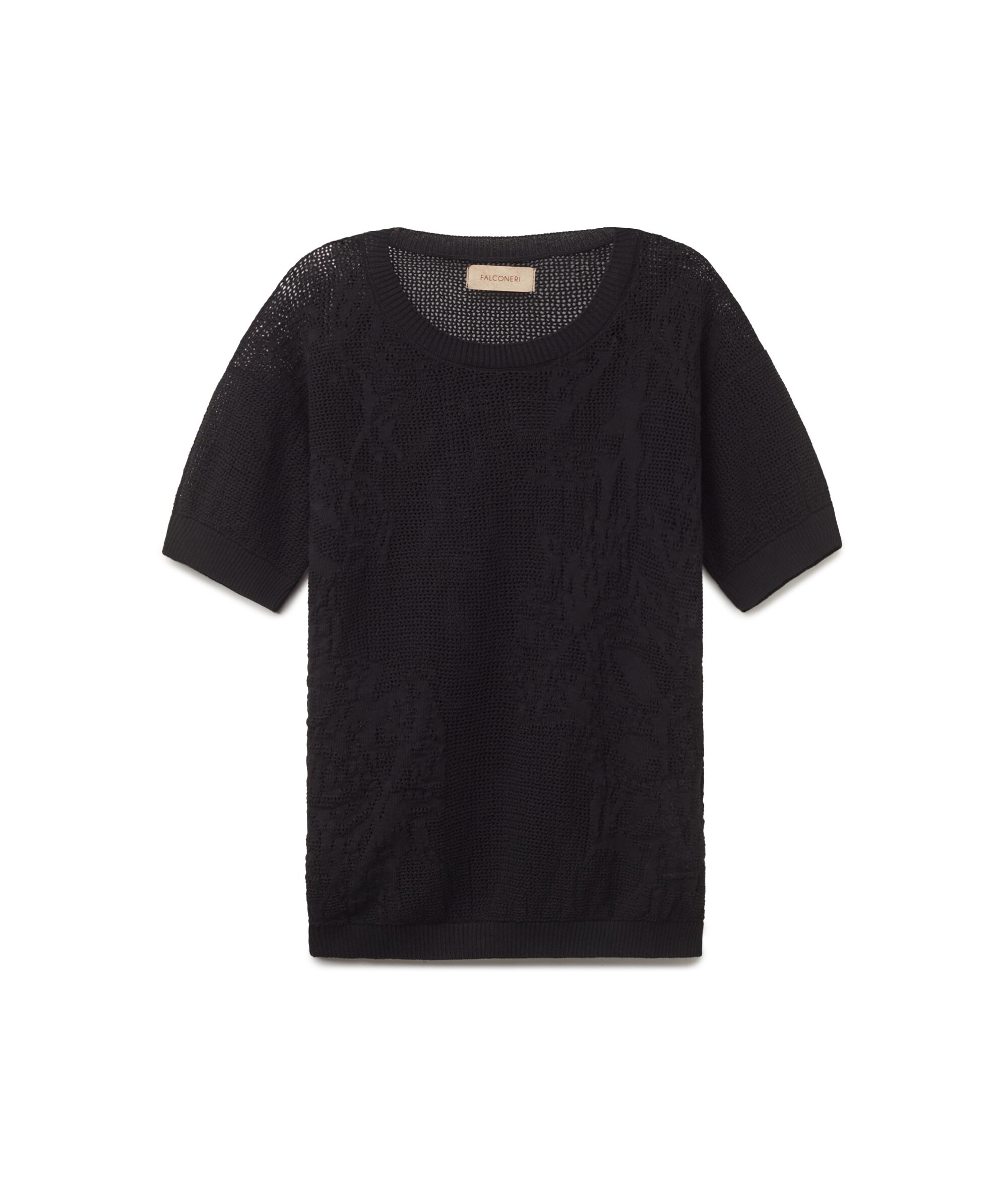 Maglia Girocollo Maniche Corte in Cotone
