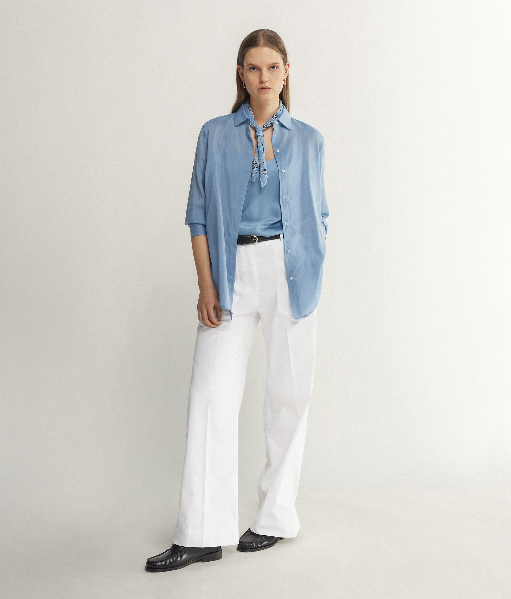 Camicia Colletto Mussola in Cotone