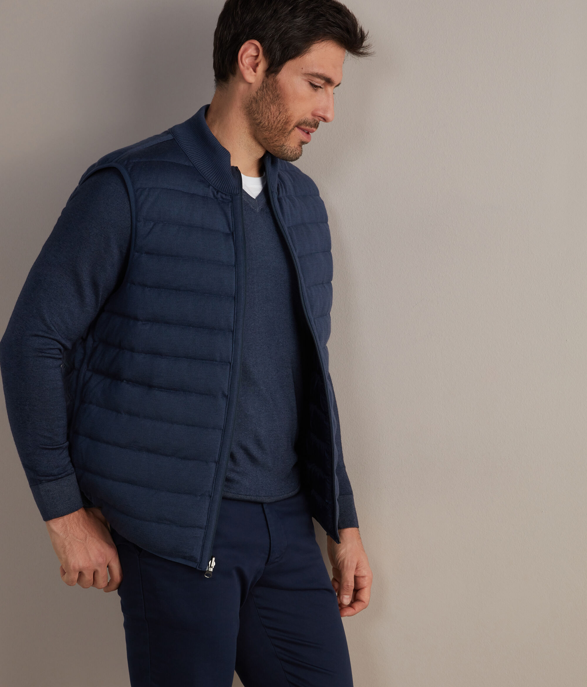 Reversible Cashmere Down Gilet