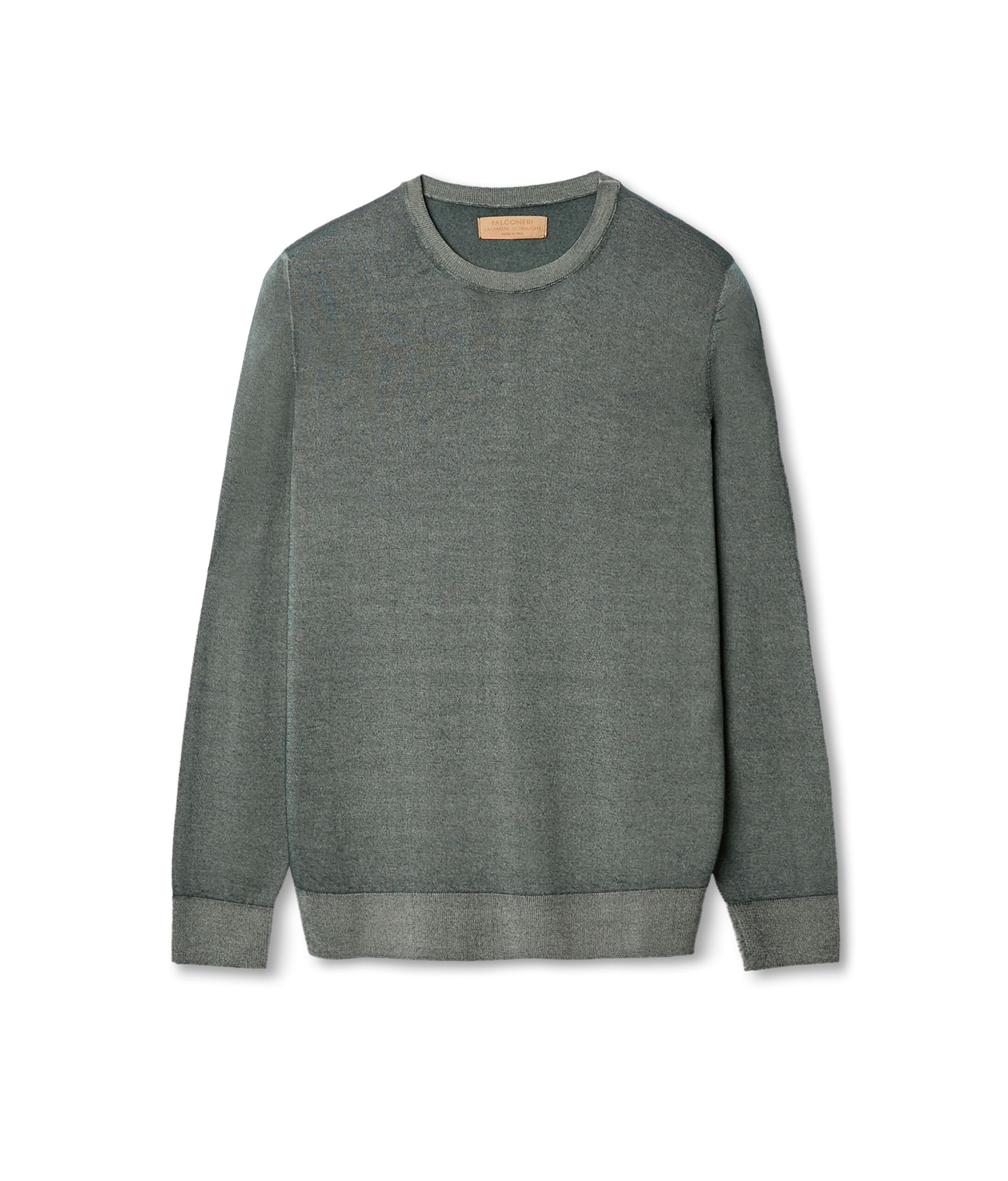 Ultrafine cashmere crew neck sweater