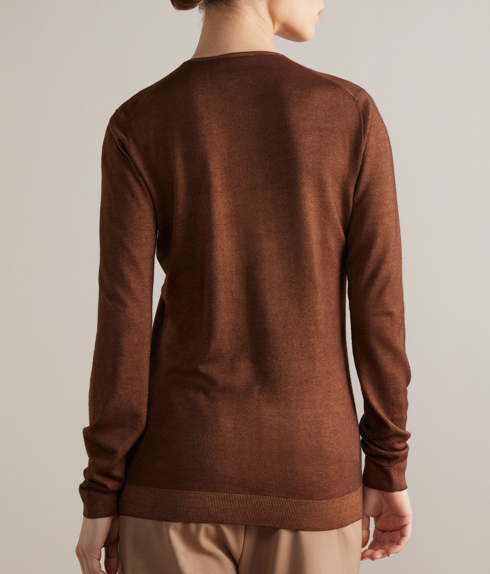 Pull col V Cachemire ultra-fin