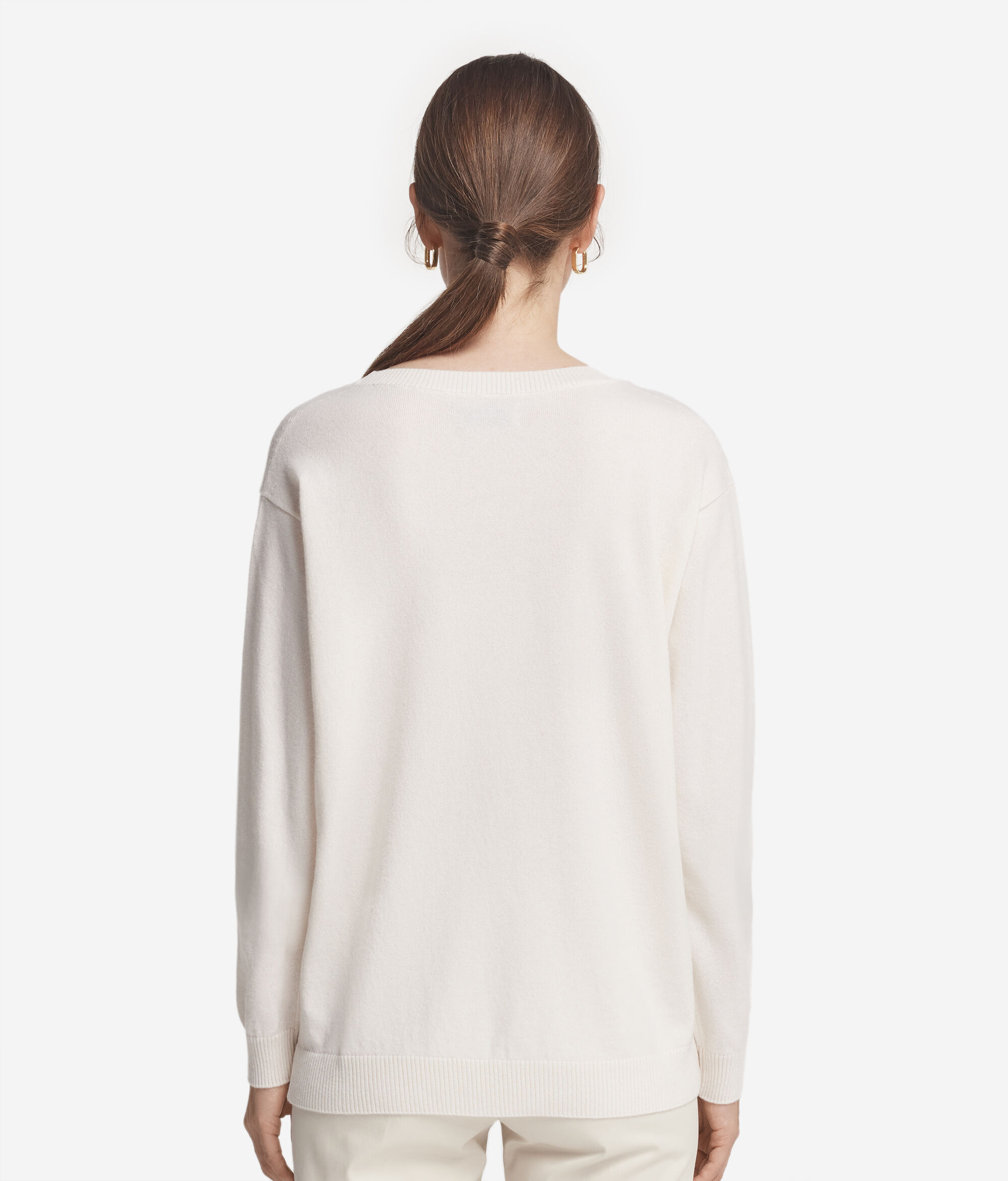 Pullover mit U-Boot-Ausschnitt aus Kaschmir Ultrasoft