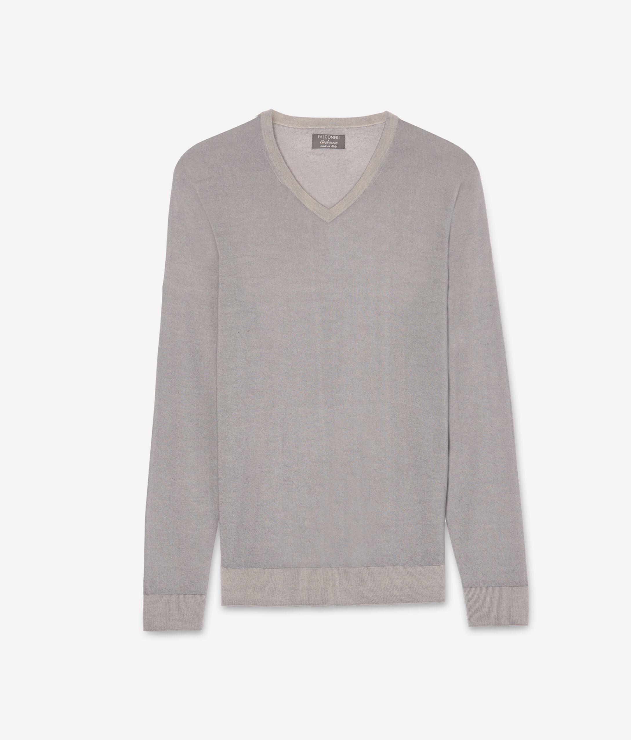 Jersei amb escot en punta de Cashmere Ultrafine