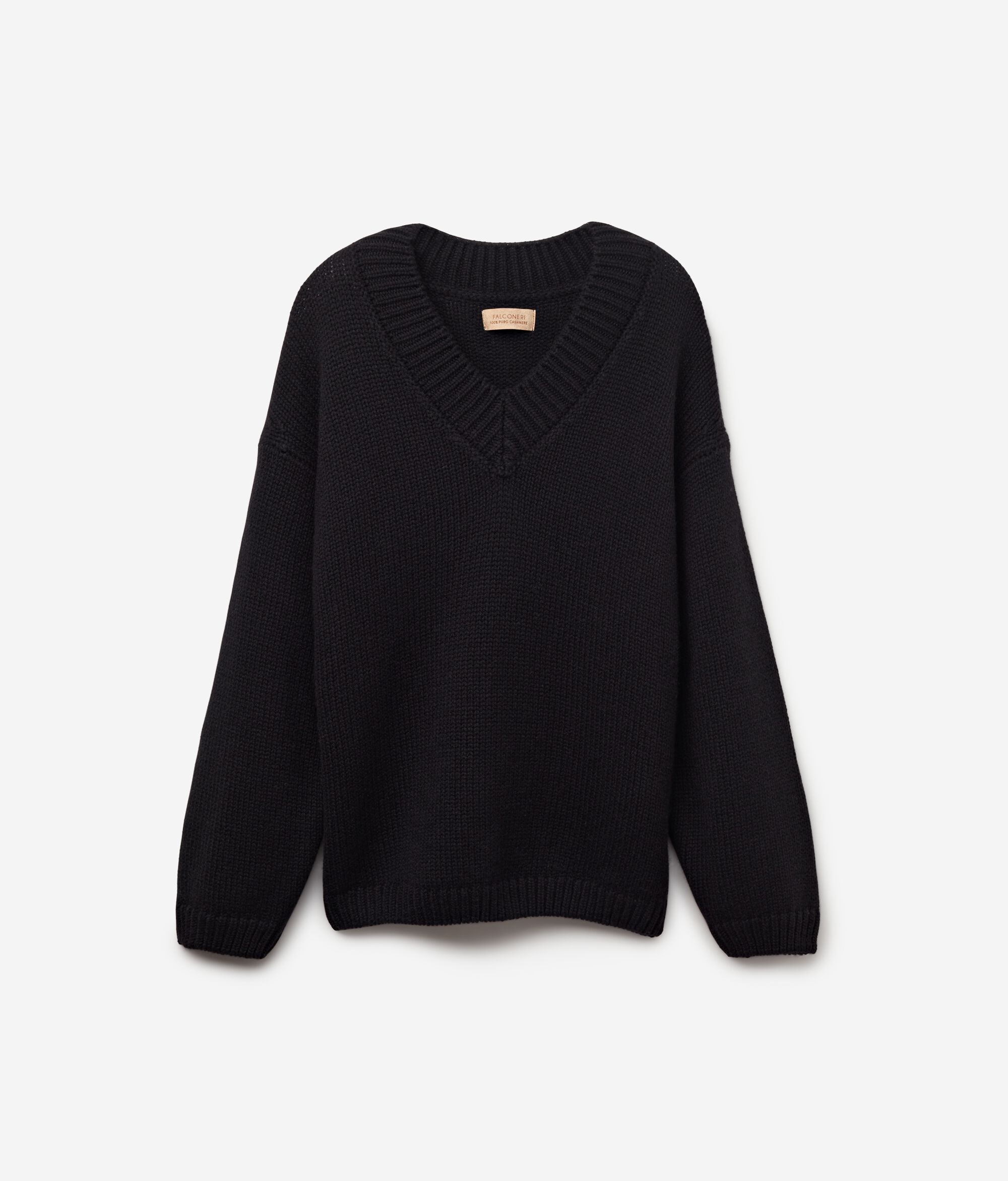 Maglia Scollo a V in Cashmere Ultrasoft Tricot