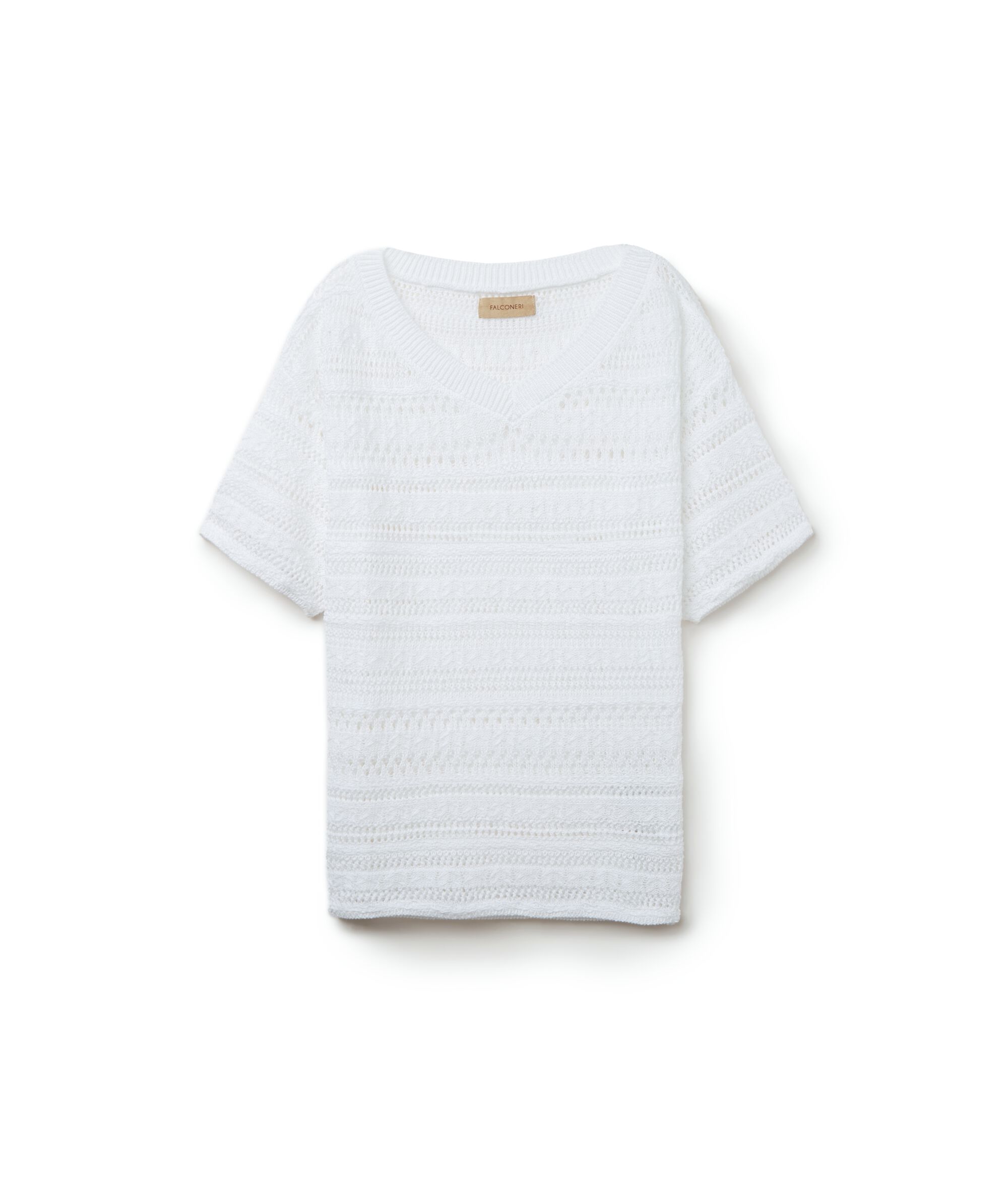 Maglia Maniche Corte Traforata  Crochet