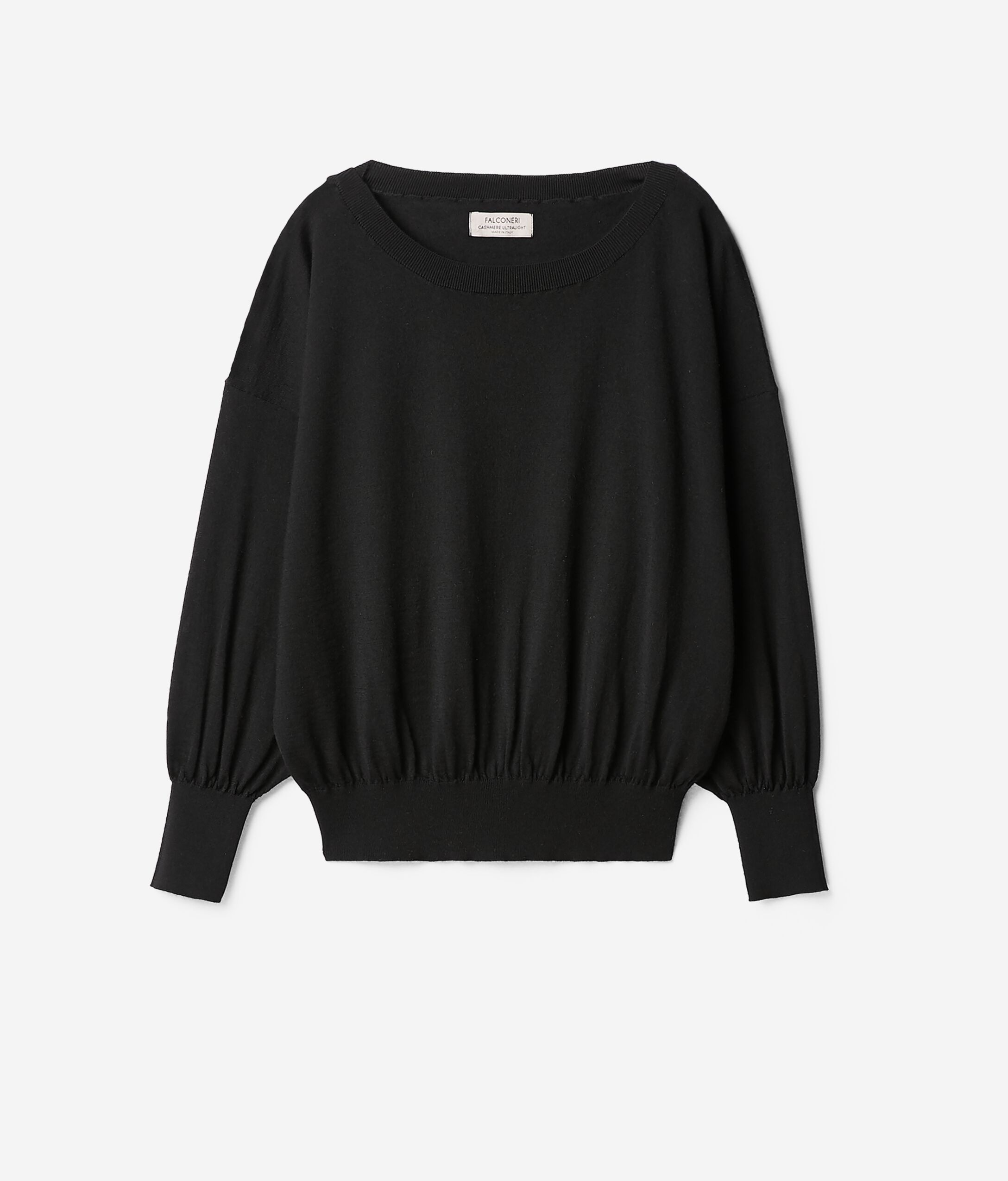 Cashmere Sweater with Ample Sleeves