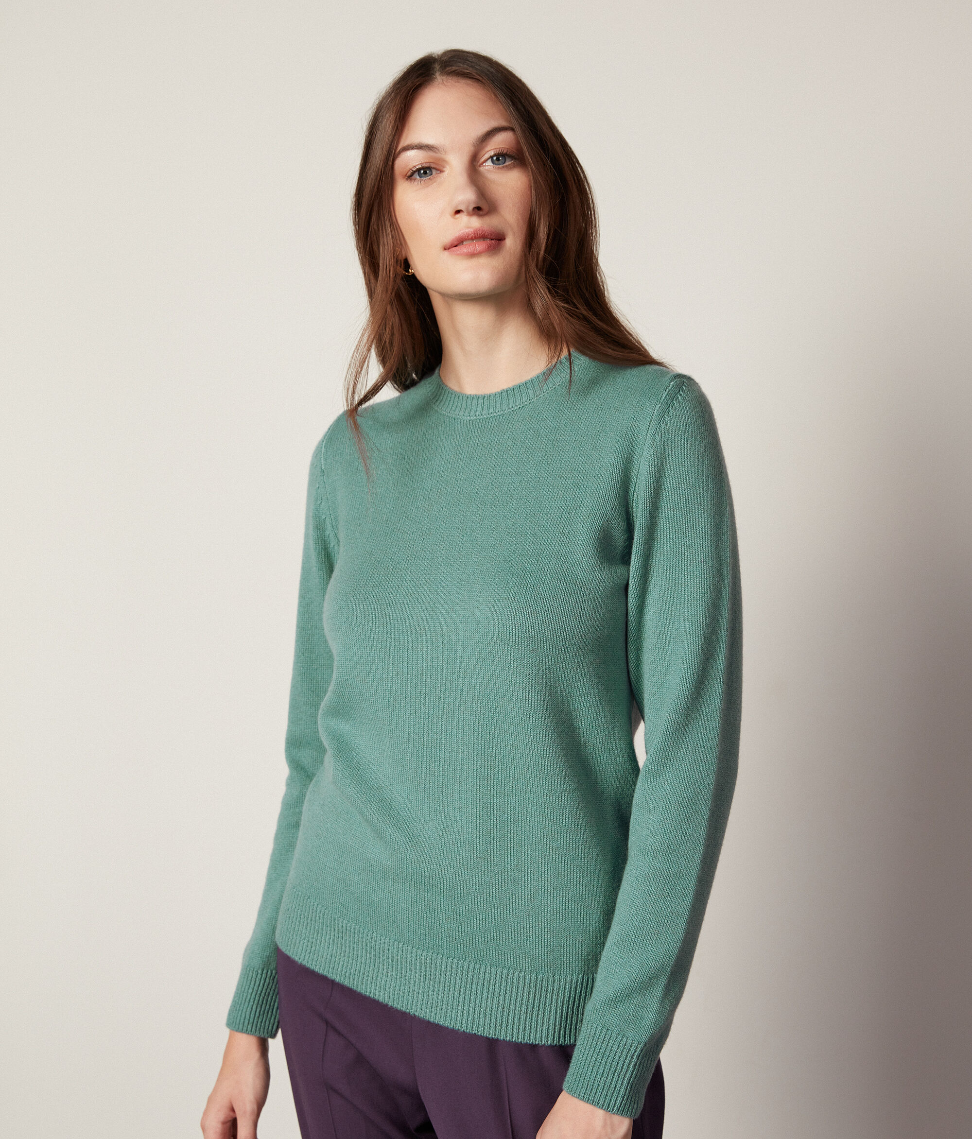 Maglia Girocollo in Cashmere Ultrasoft donna